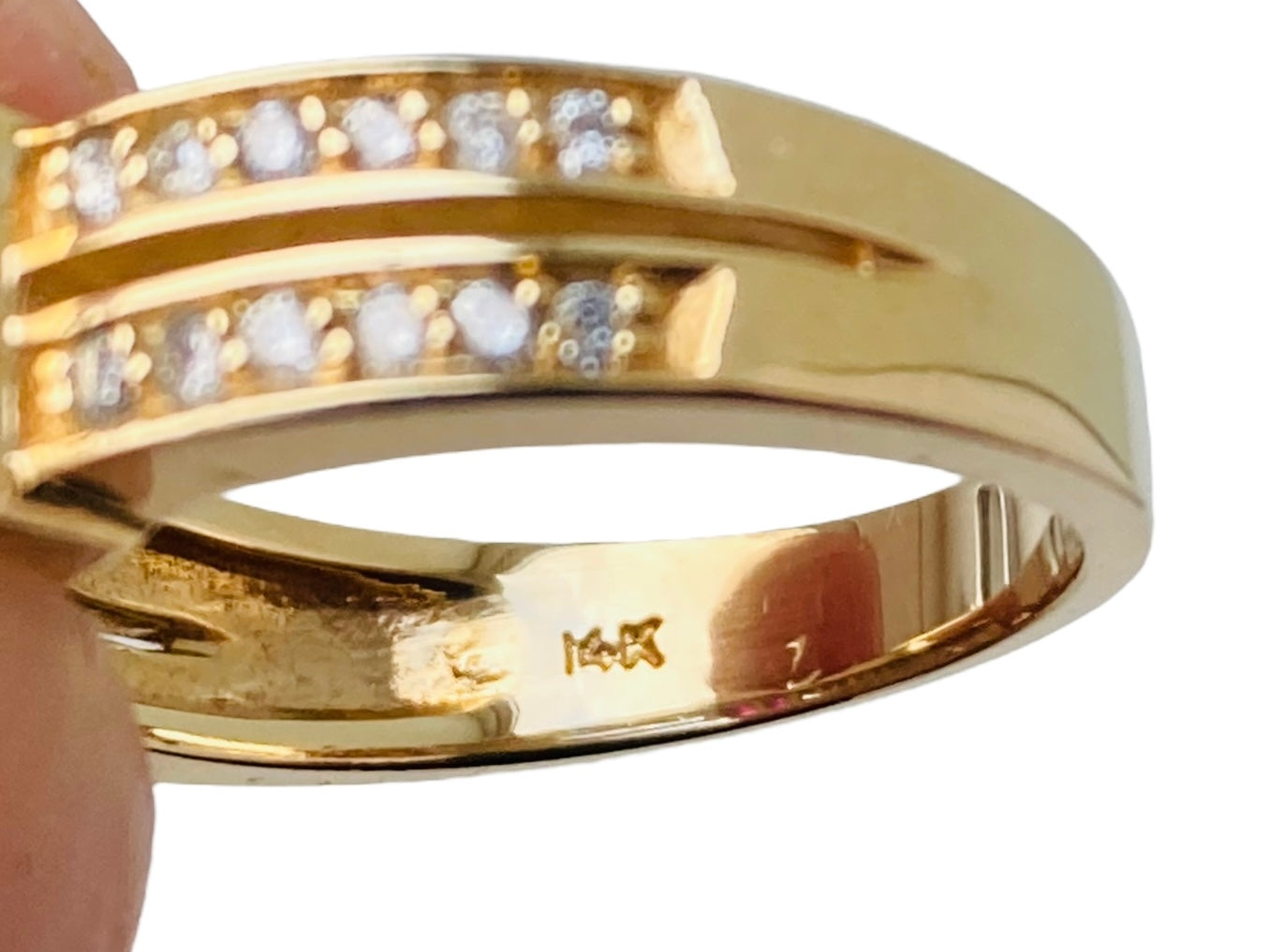 14ct Gold Ruby & Diamond Ring