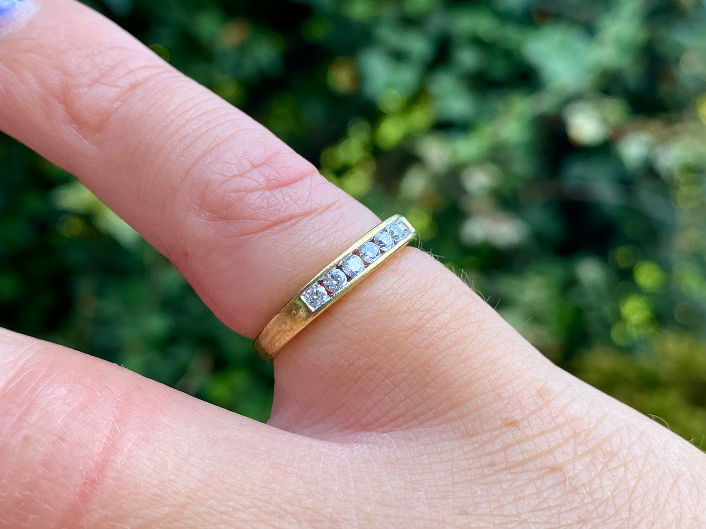 18ct Gold Seven-Stone Diamond Ring