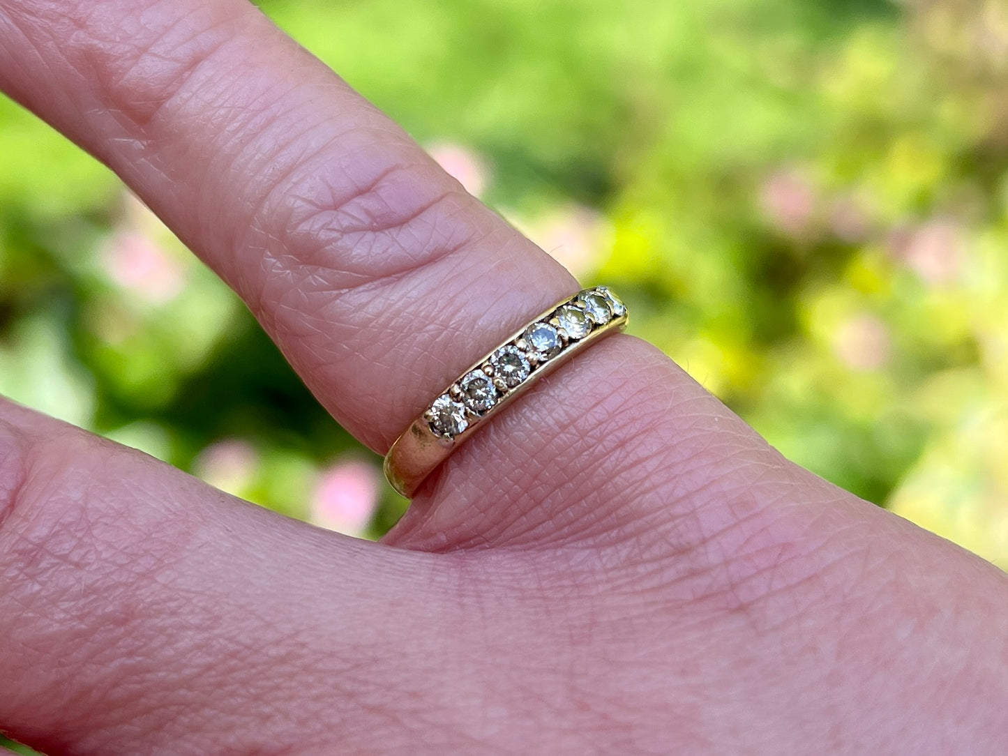 18ct Gold 0.50ct Seven-Stone Diamond Ring