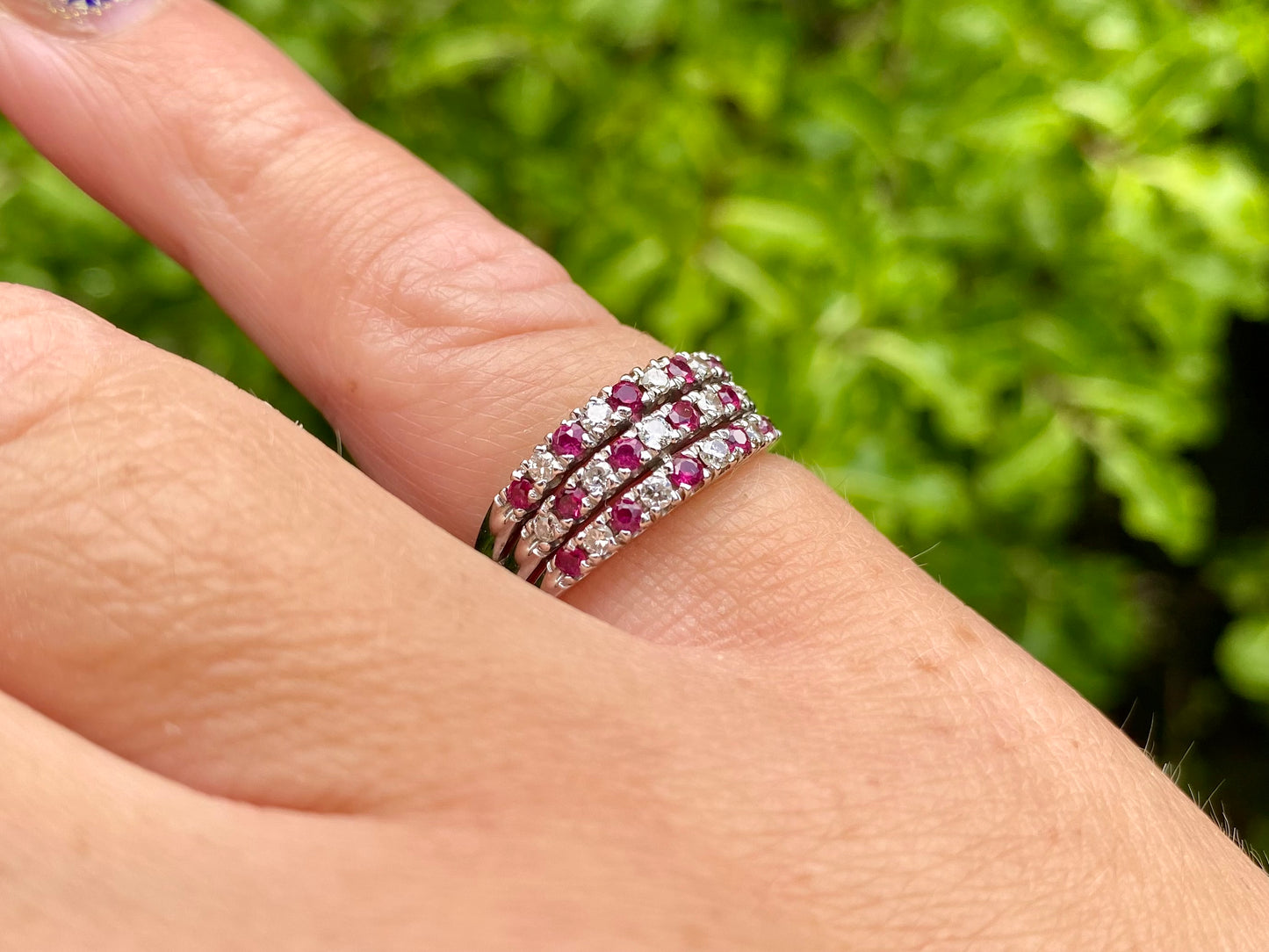 18ct Gold Ruby & Diamond Ring