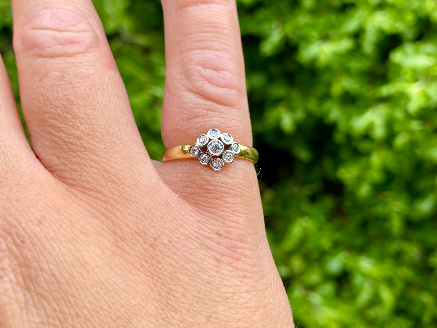 Vintage 18ct Gold Diamond Ring