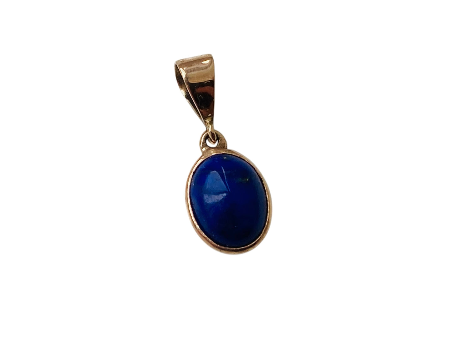 Vintage 9ct Gold Lapis Lazuli Pendant