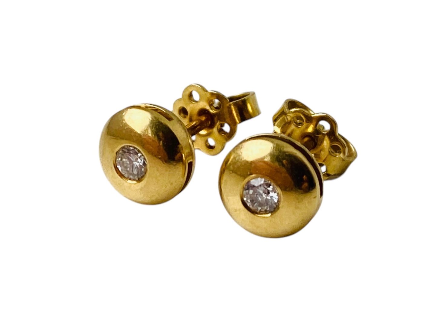 18ct Gold Diamond Earrings