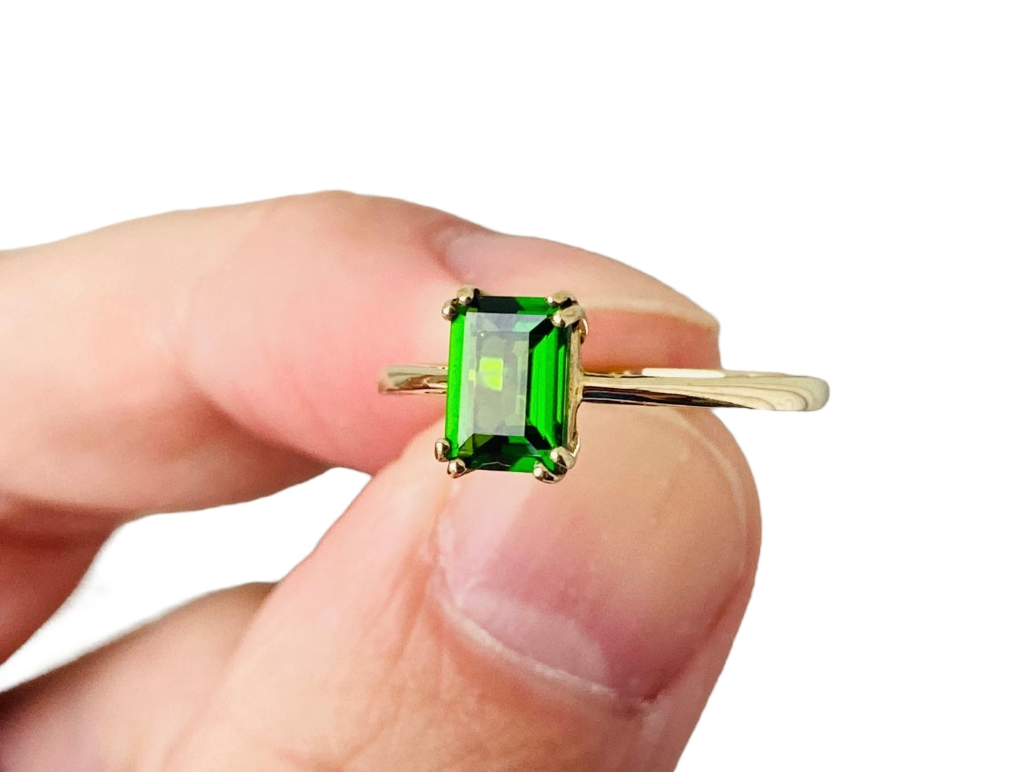 9ct Gold Diopside Ring