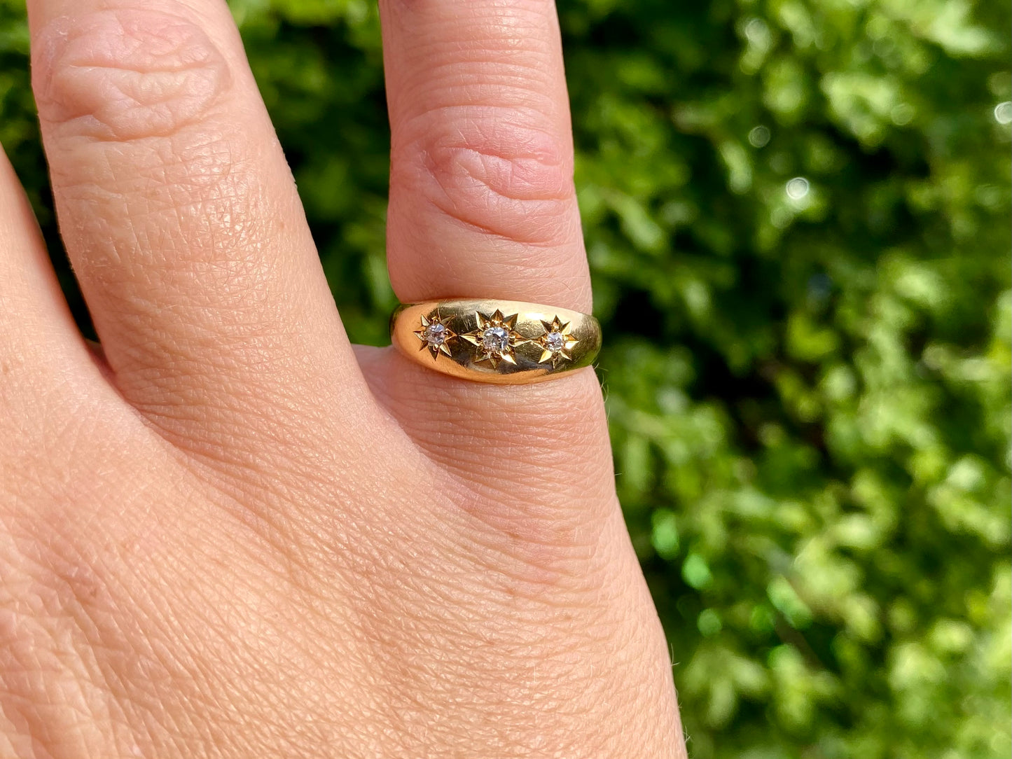 Antique 18ct Gold Diamond Ring