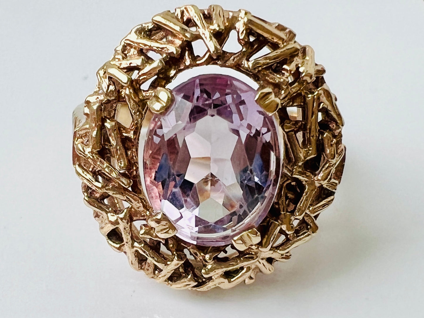 Vintage 9ct Gold Amethyst Ring