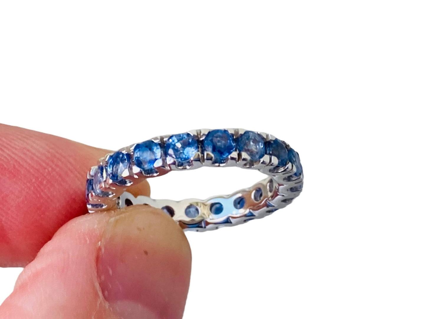 9ct Gold Sapphire Full Band Ring