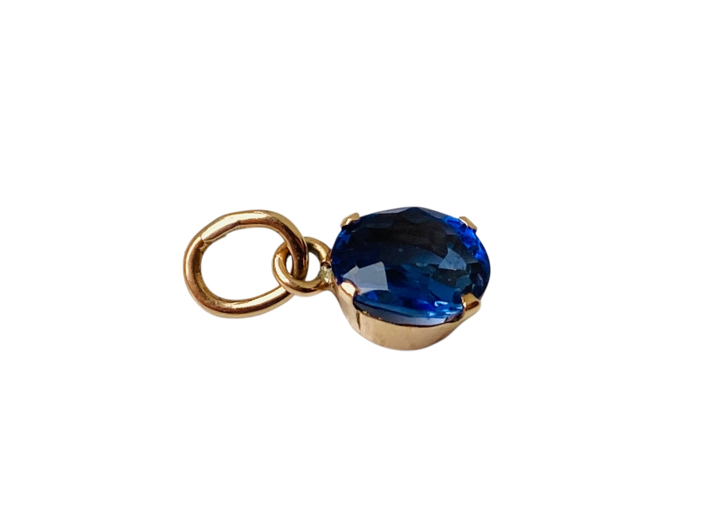 Vintage 9ct Gold Sapphire Pendant
