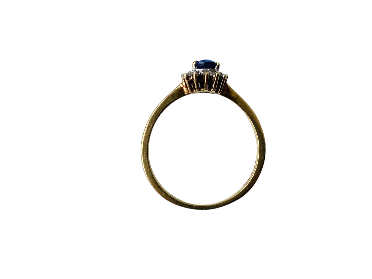 9ct Gold Sapphire & Diamond Ring