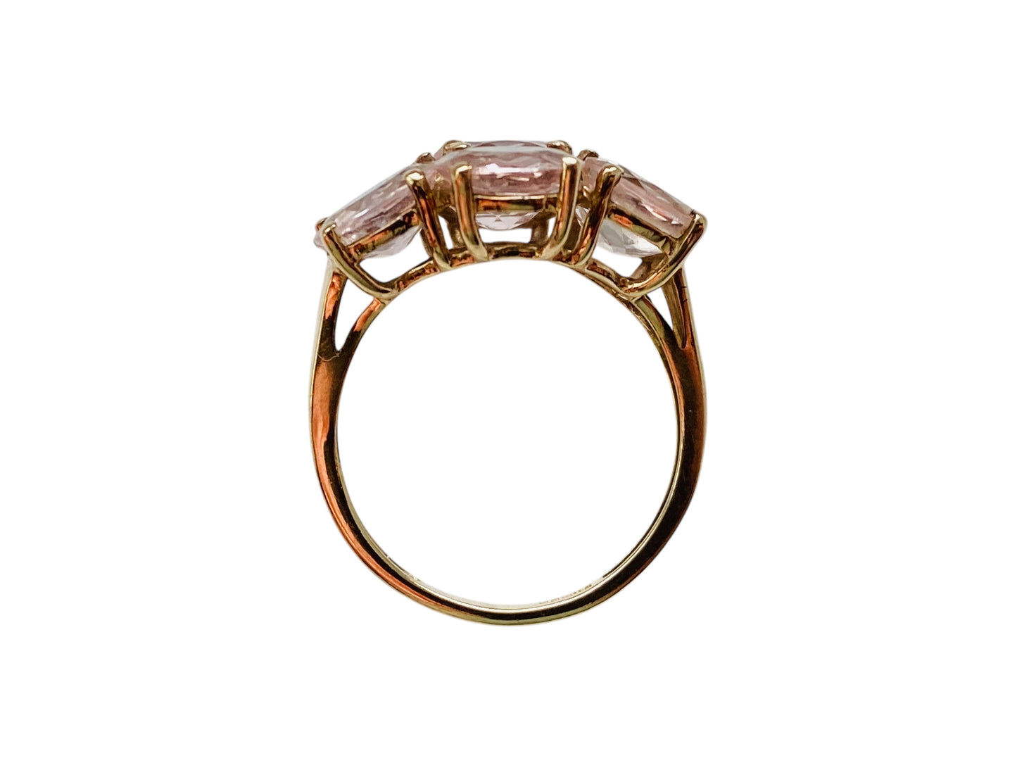 9ct Gold Morganite & Diamond Ring