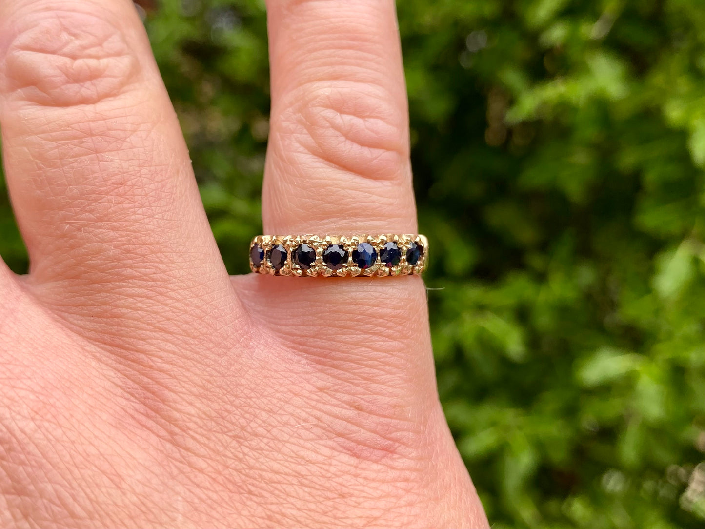 Vintage 9ct Gold Sapphire Ring