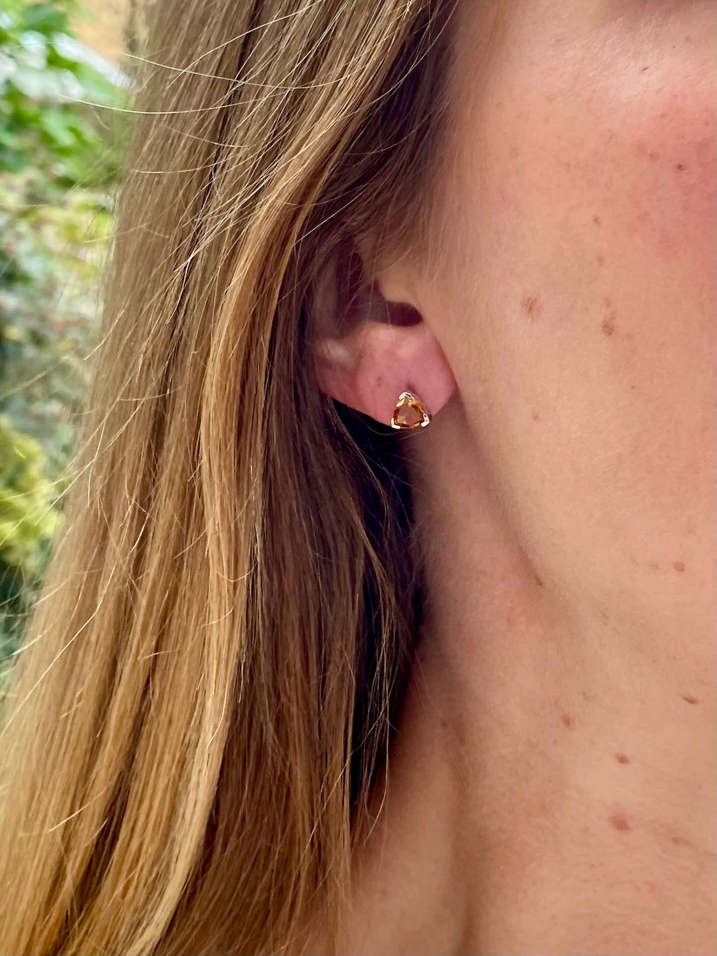 9ct Gold Citrine Earrings