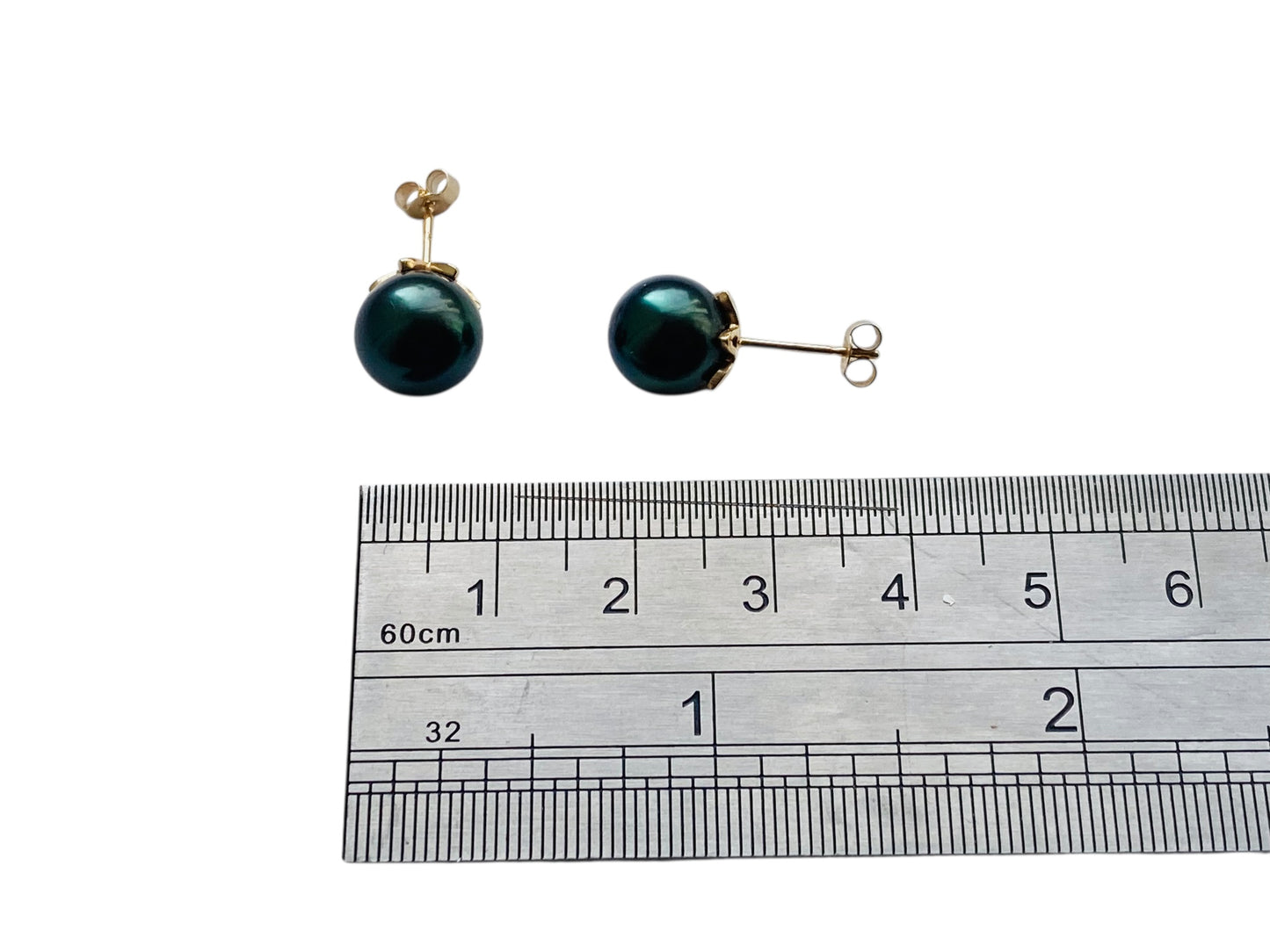 9ct Gold Tahitian Cultured Pearl Earrings