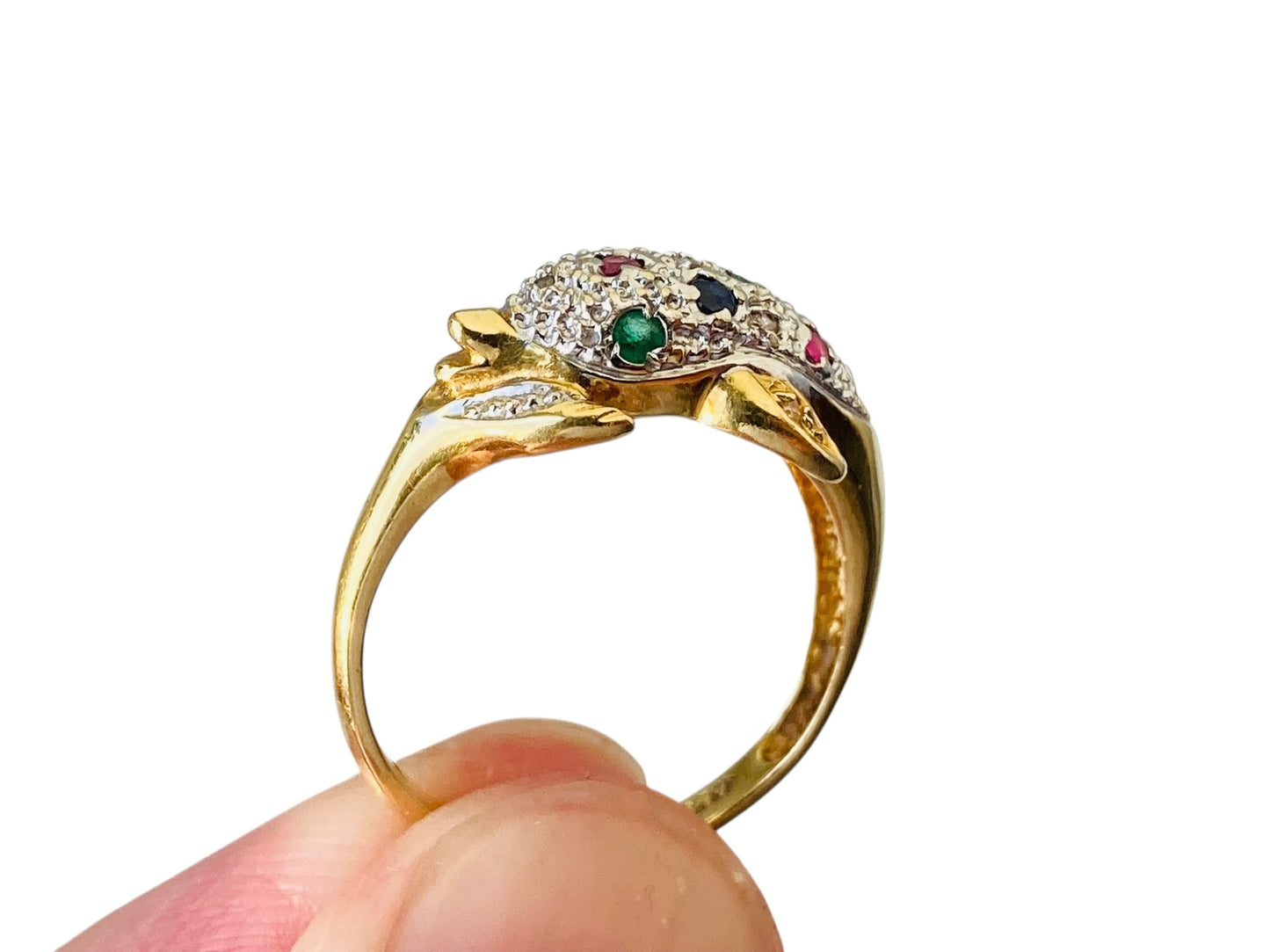 Vintage 18ct Gold Dolphin Ring