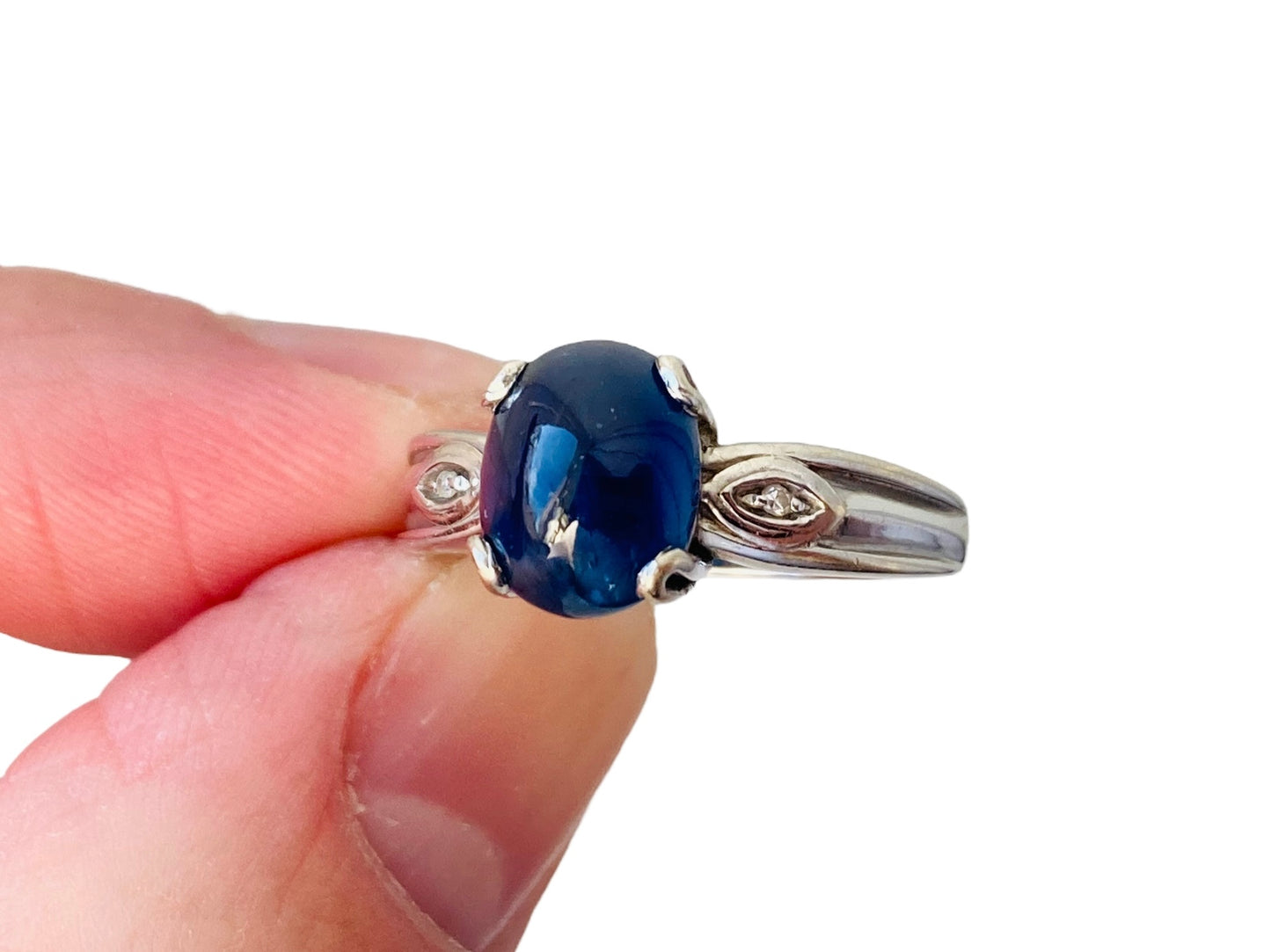 9ct Gold Sapphire & Diamond Ring
