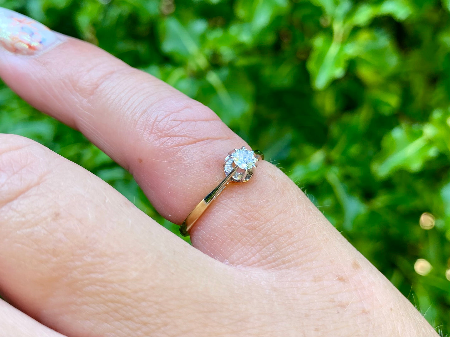 Antique 18ct Gold Diamond Ring