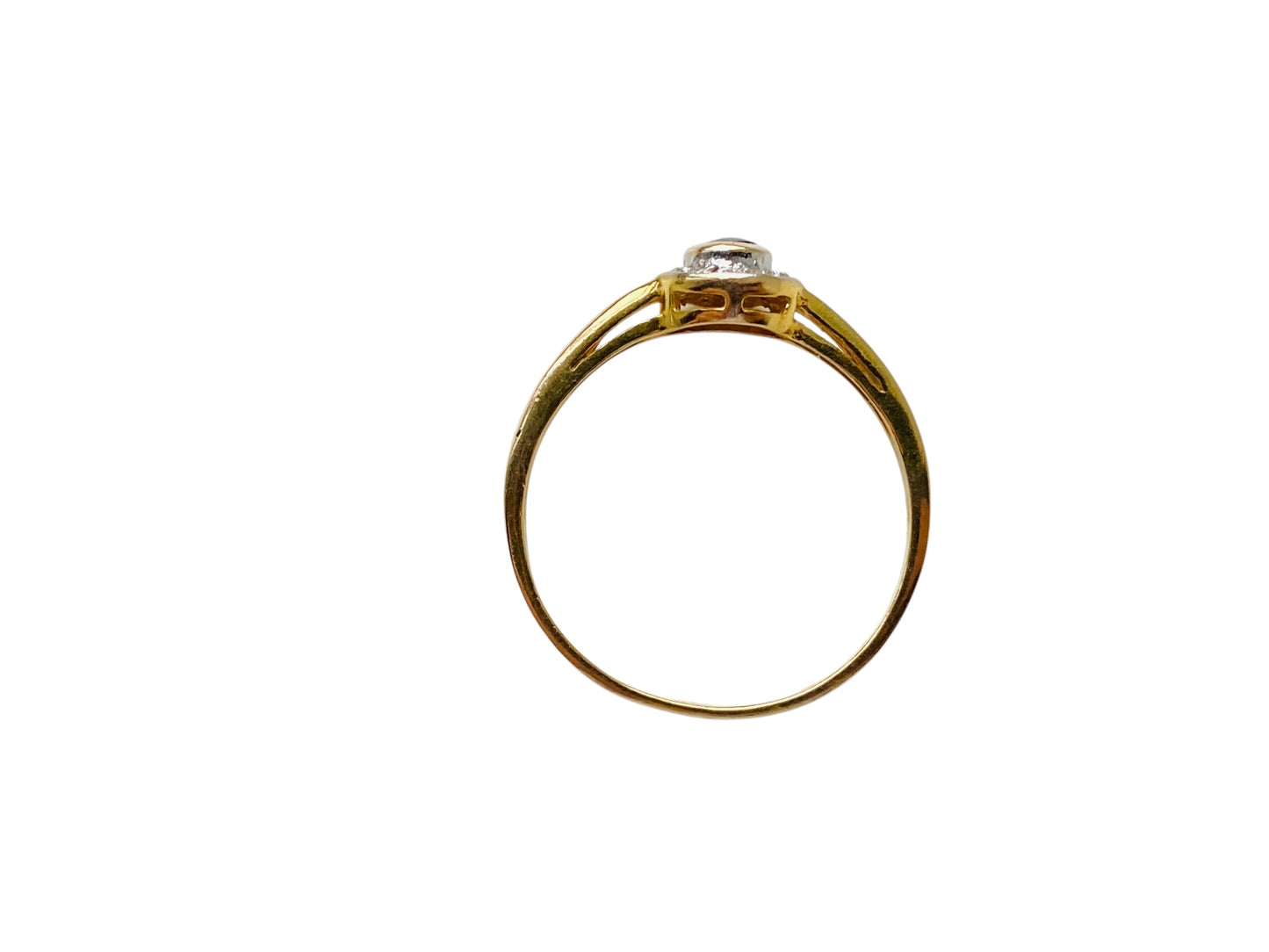 14ct Gold Sapphire & Diamond Ring