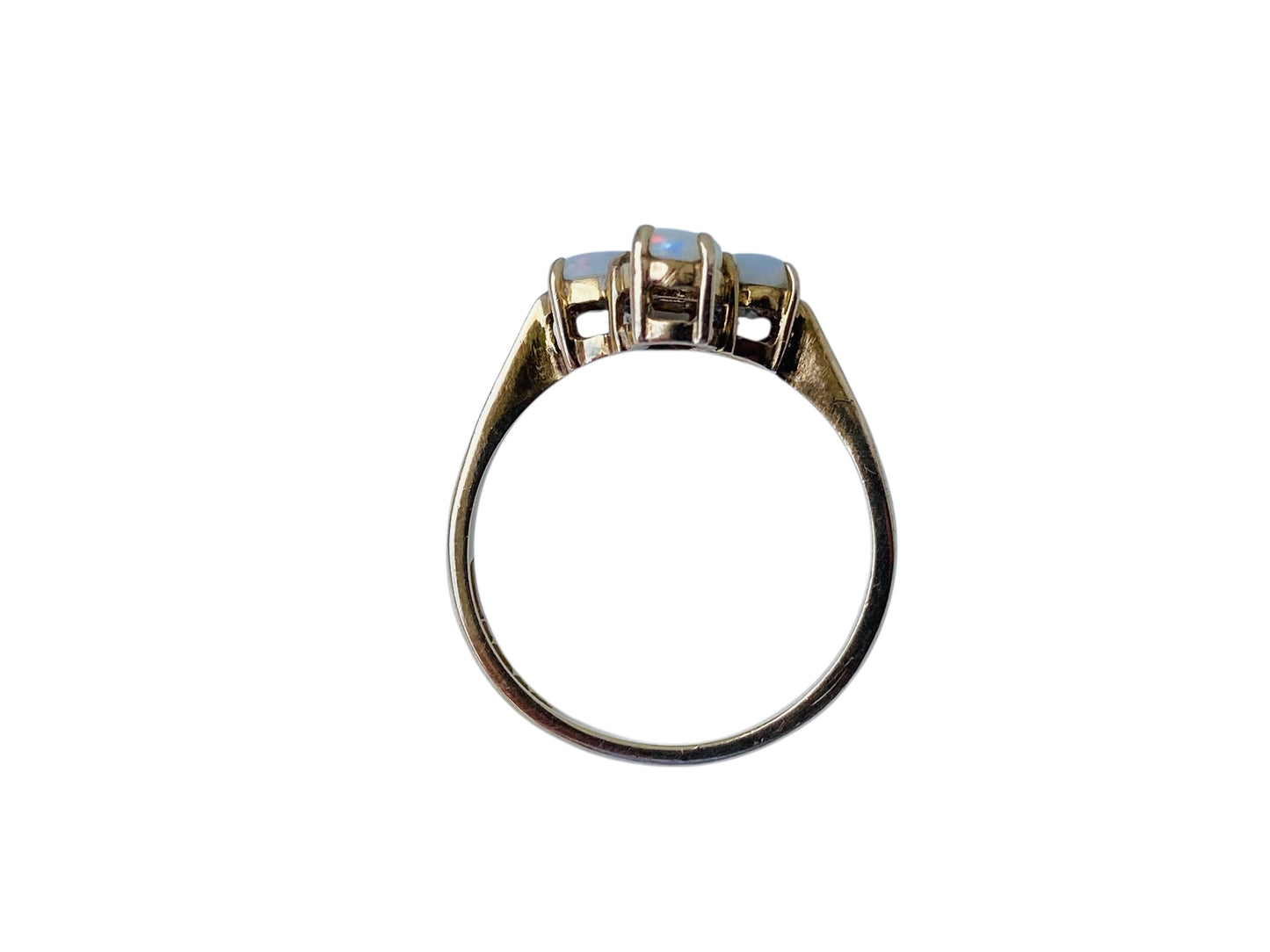 9ct Gold Opal & Diamond Ring