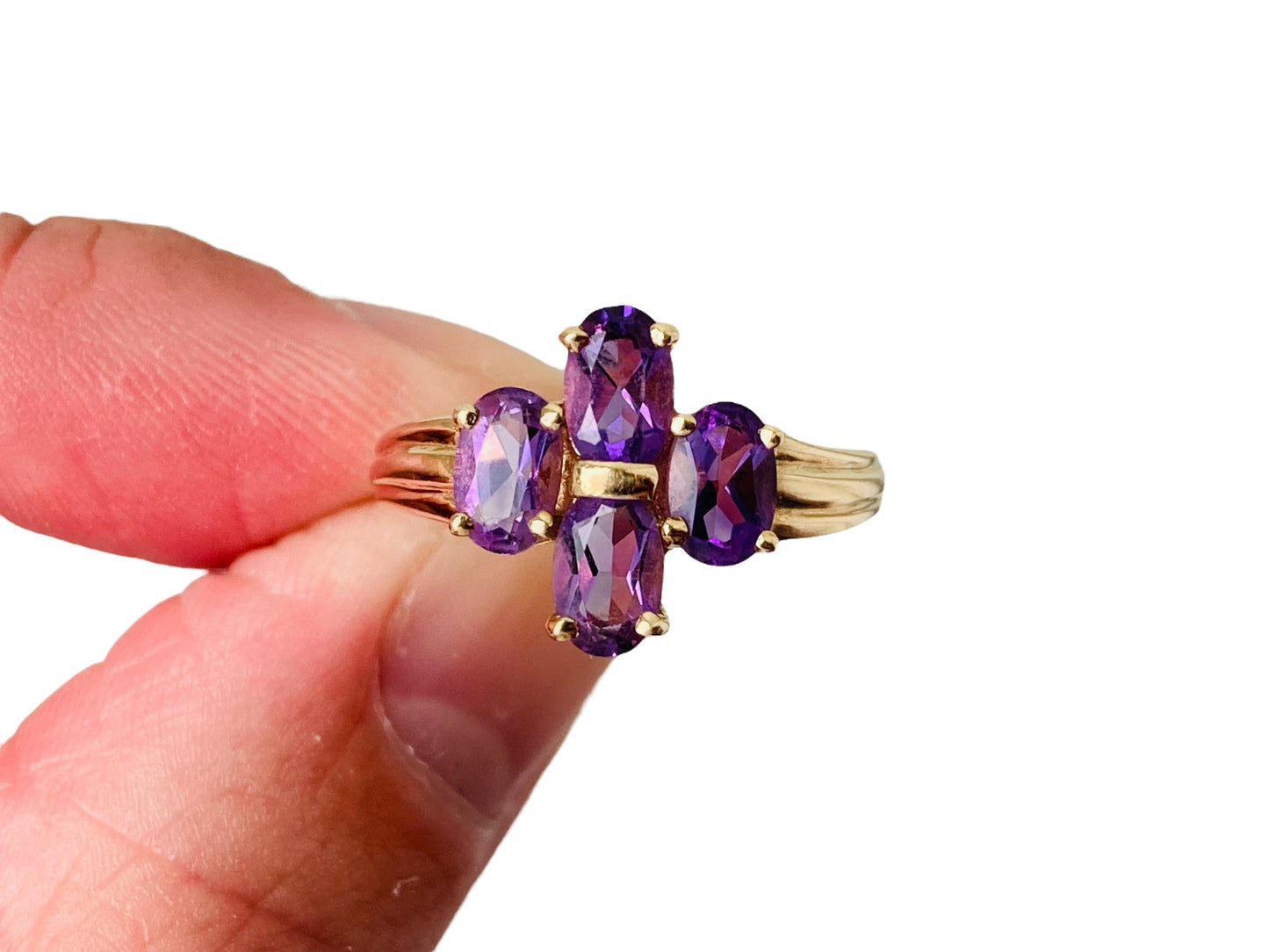 Vintage 9ct Gold Amethyst Ring