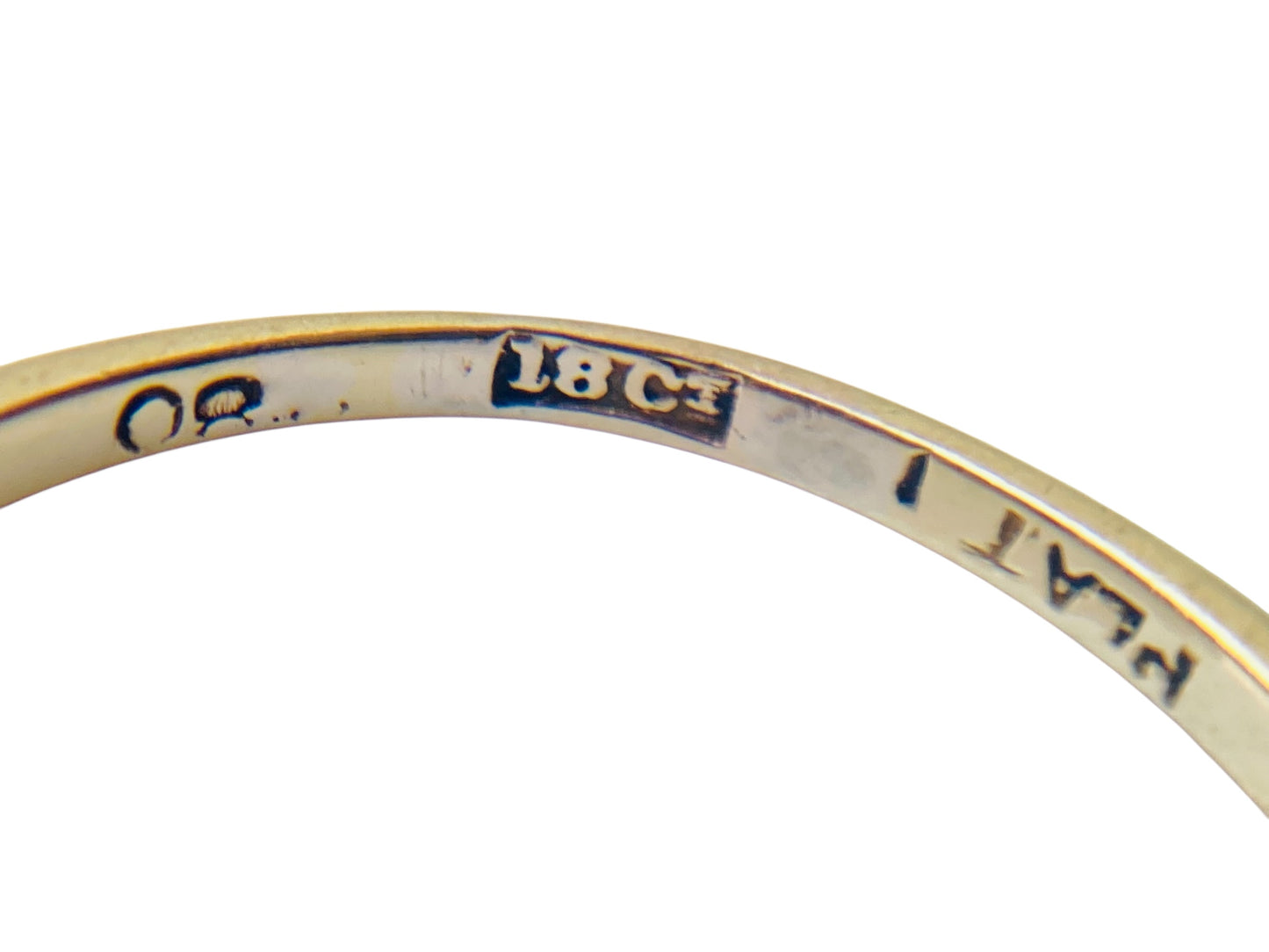 Antique 18ct Gold Sapphire & Diamond Ring