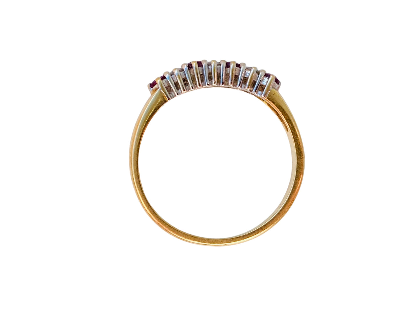 Vintage 18ct Gold Ruby & Diamond Ring