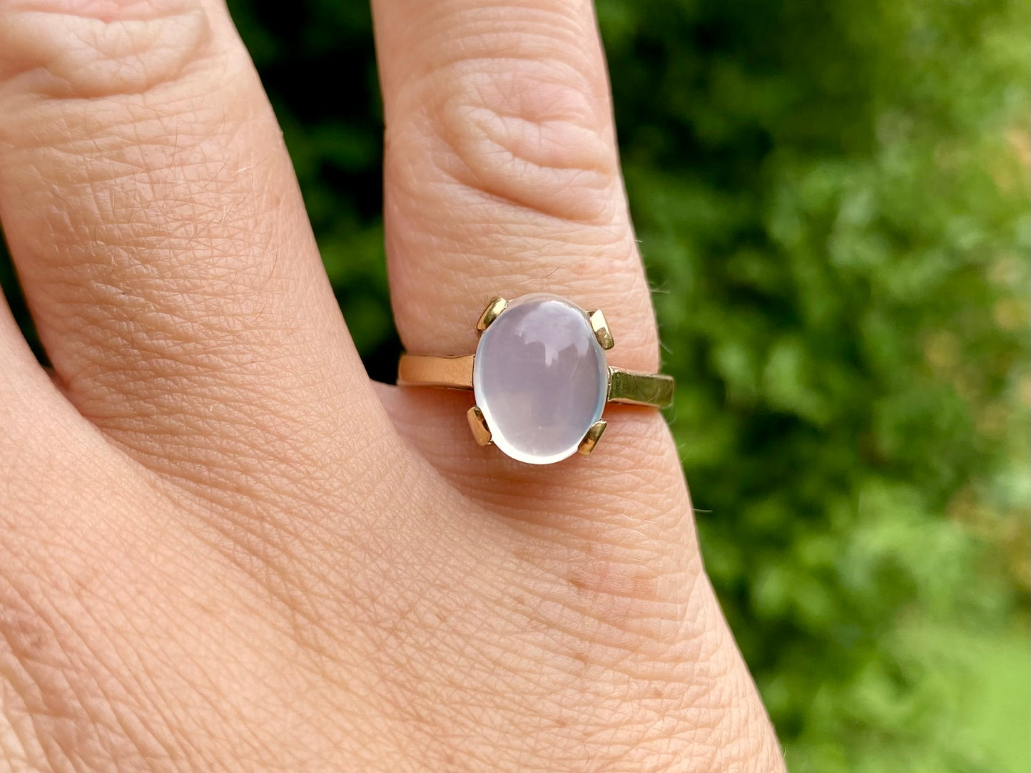 Vintage 9ct Gold Moonstone Ring