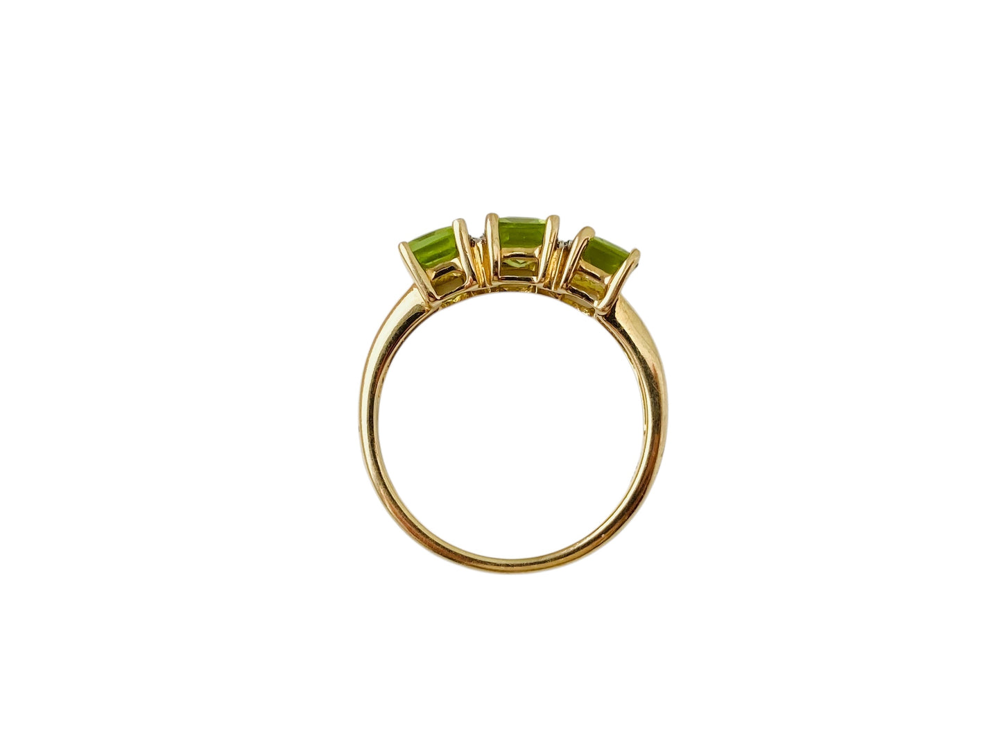 9ct Gold Peridot & Diamond Ring