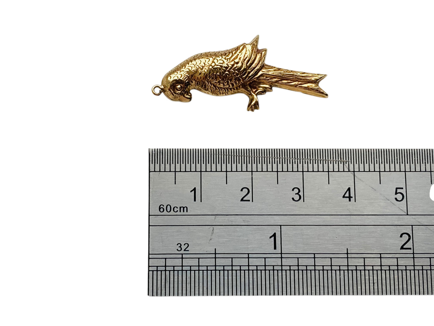 Vintage 9ct Gold Parrot Pendant or Charm