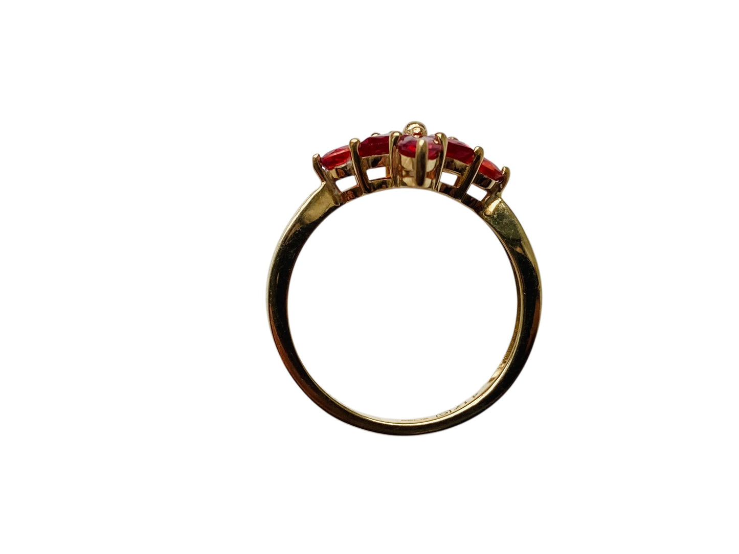 9ct Gold Red Sapphire Ring