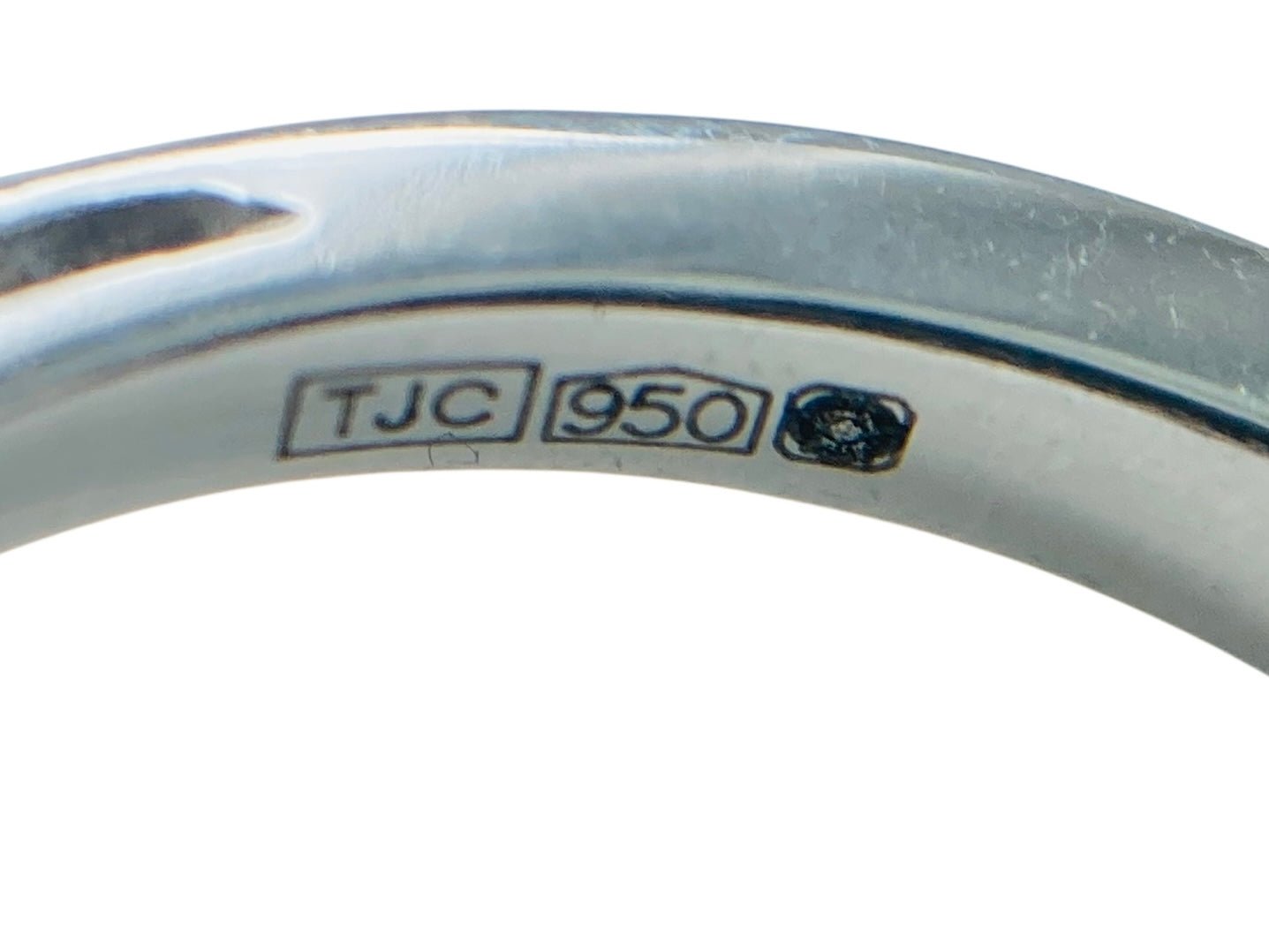 Platinum 1.00ct Diamond Boat Ring