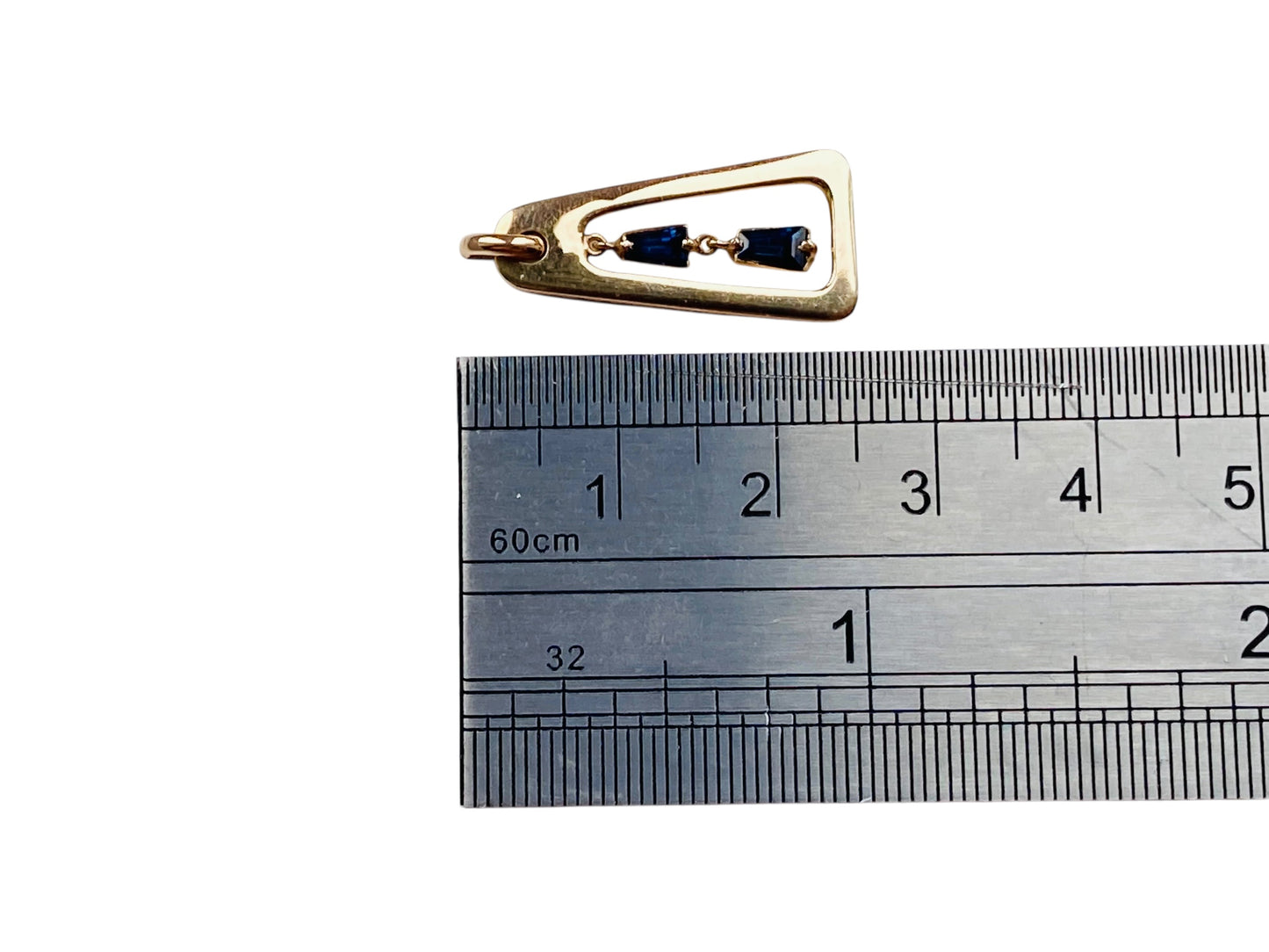 14ct Gold Sapphire Pendant