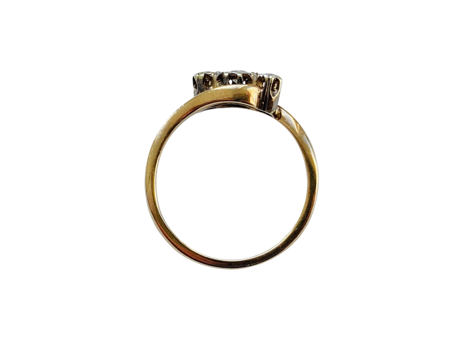 Antique 9ct Gold Diamond Ring