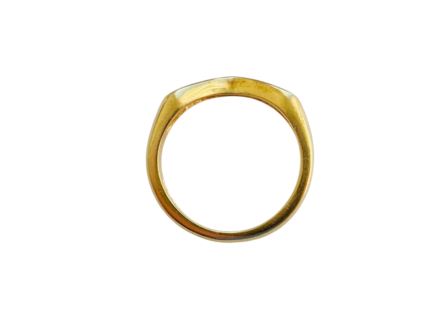 18ct Gold Diamond Wishbone/Chevron Ring