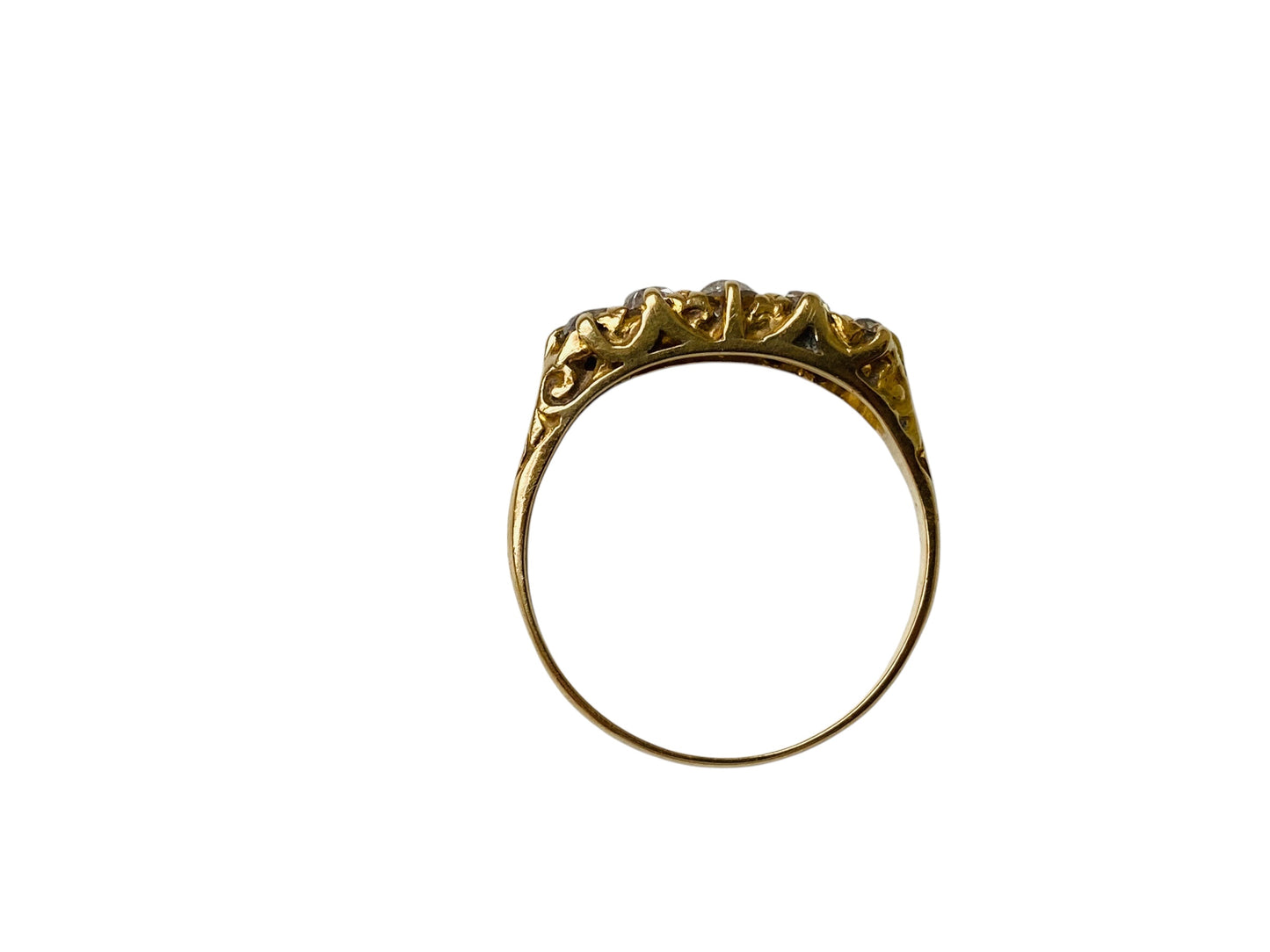 Antique 18ct Gold Five-Stone Diamond Ring