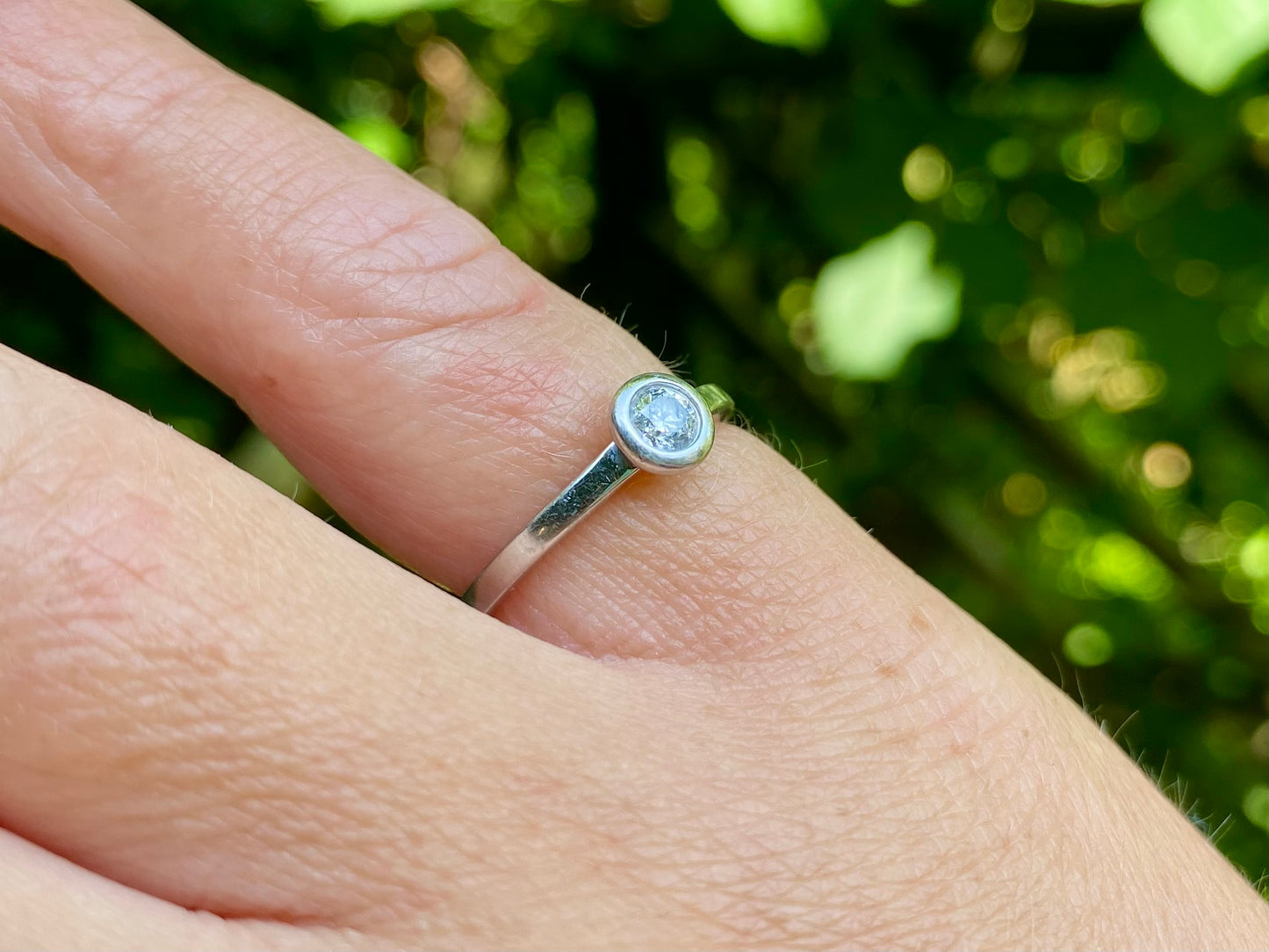 9ct Gold Diamond Solitaire Ring