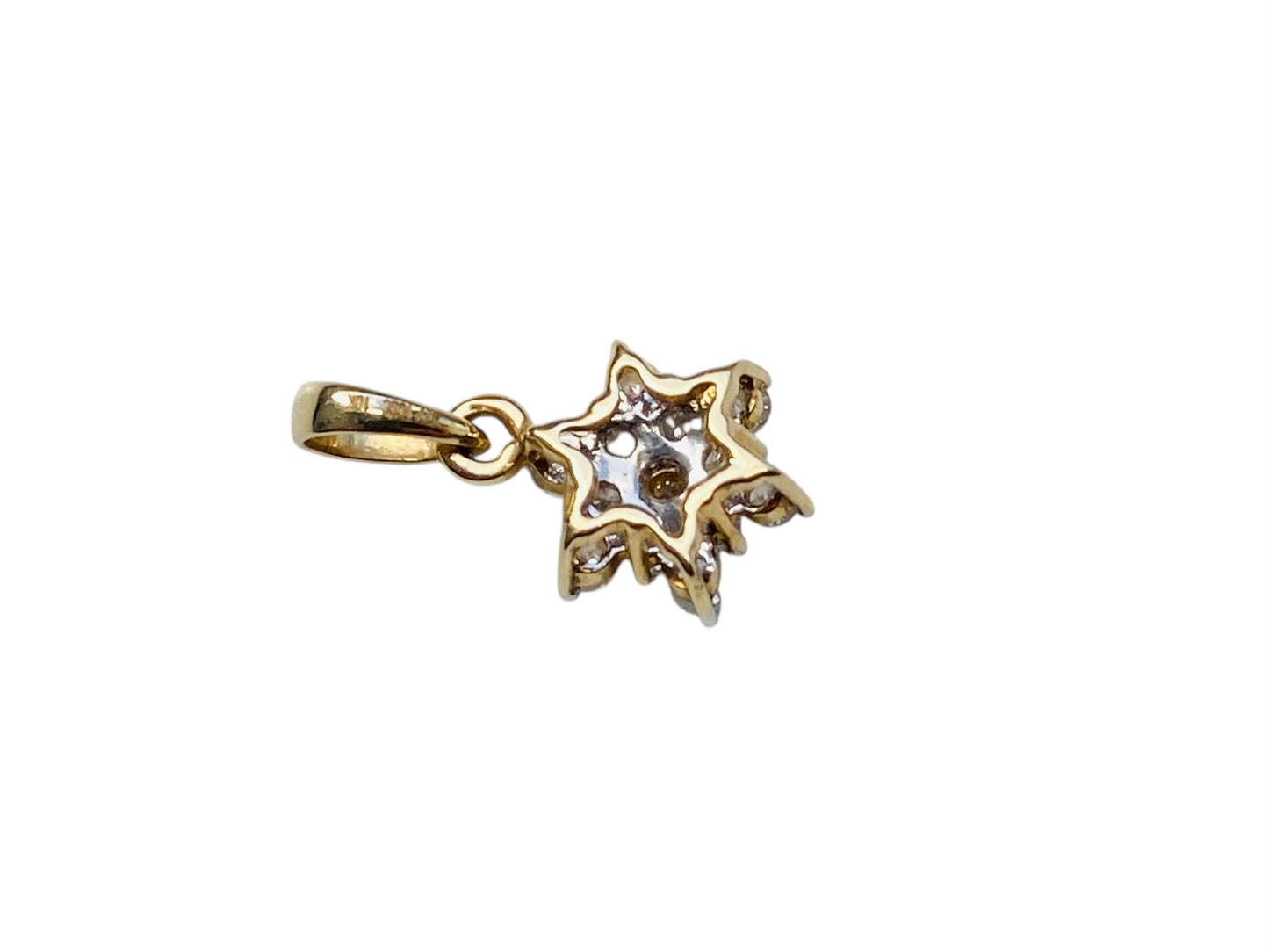 10ct Gold Diamond Pendant