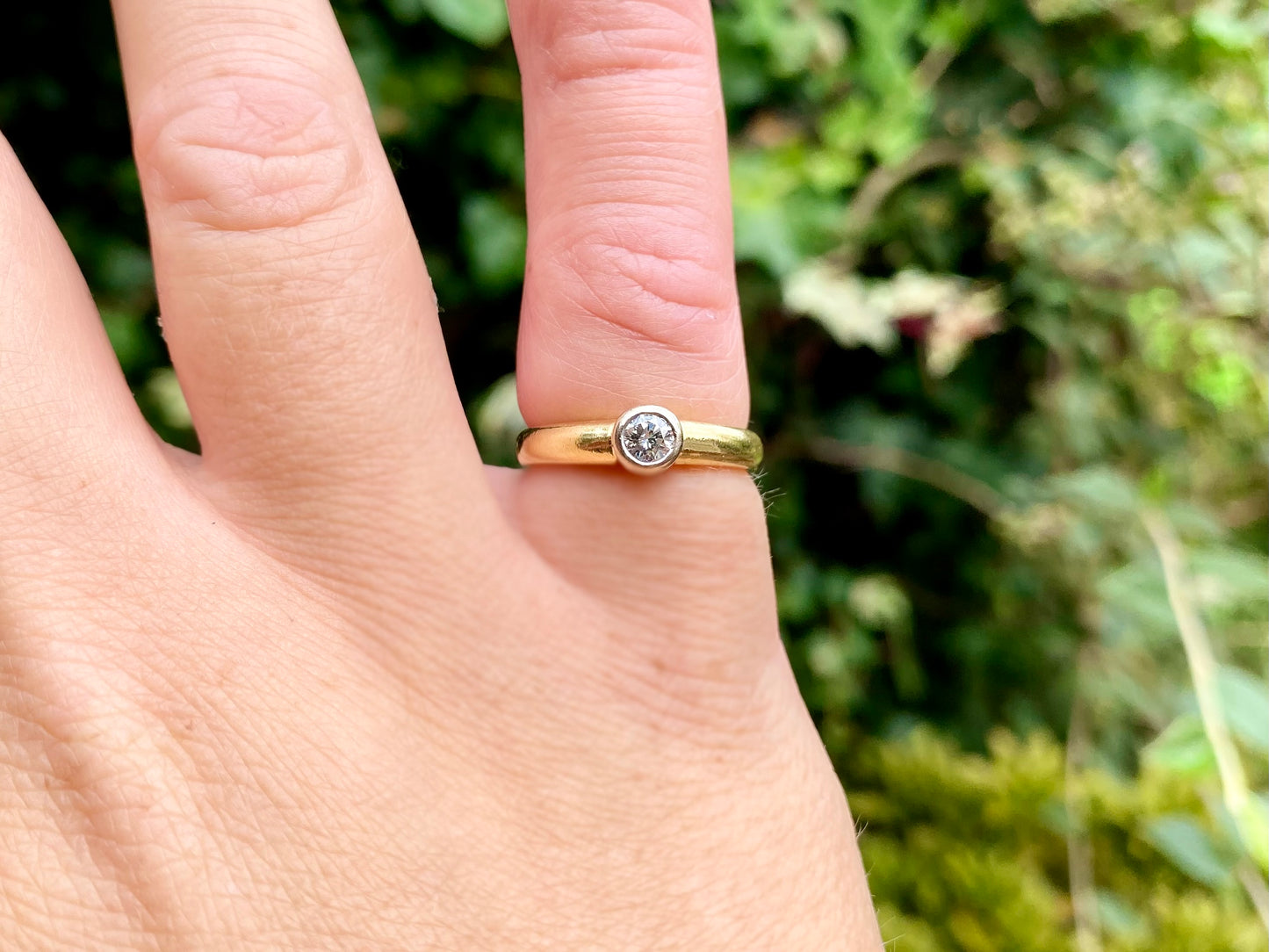 18ct Gold Diamond Solitaire Ring