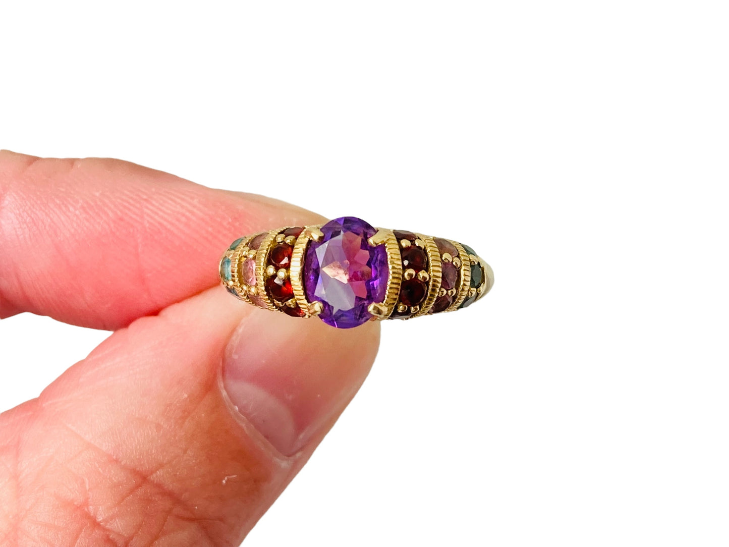 9ct Gold Multi-Gemstone Ring