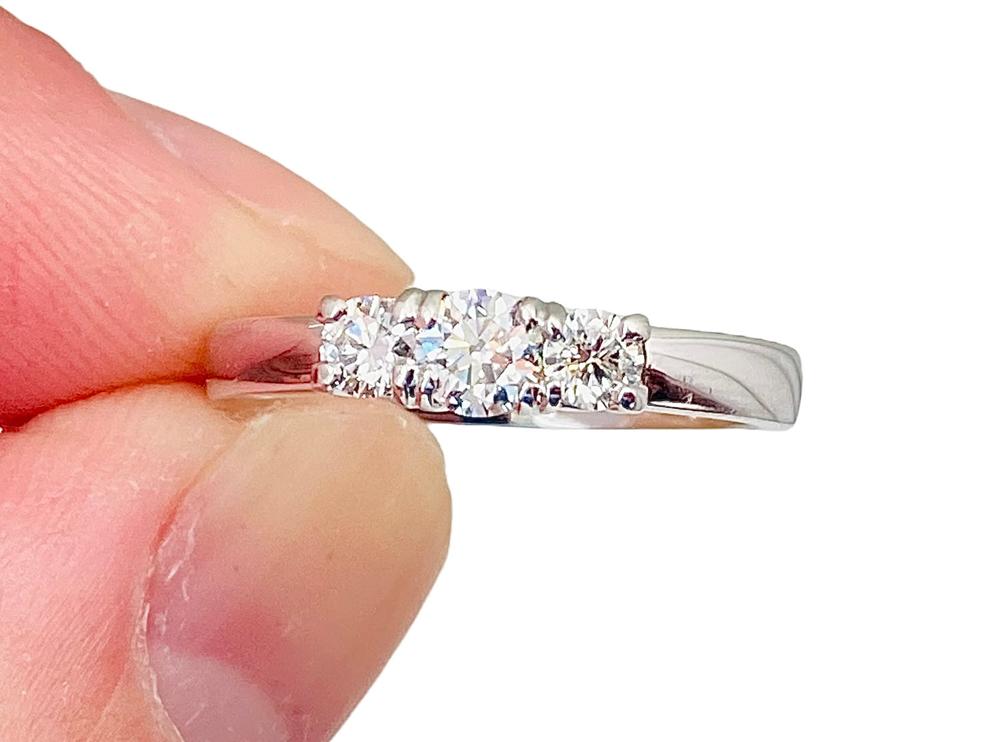 18ct Gold Diamond Trilogy Ring