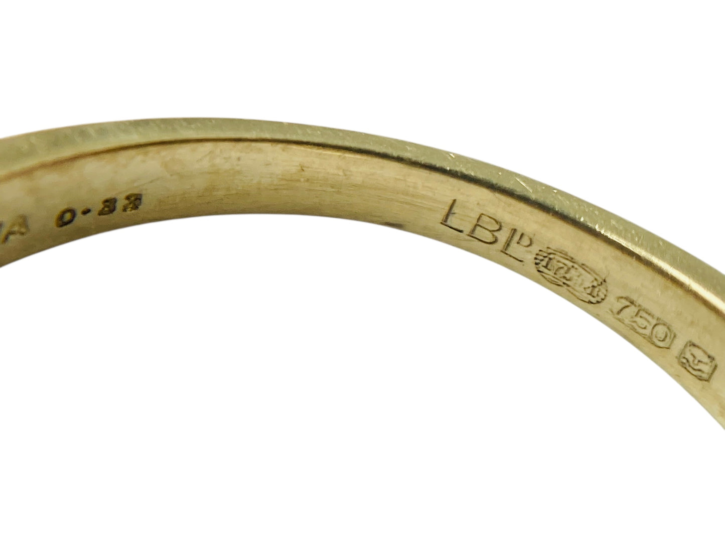 18ct Gold Diamond Wishbone/Chevron Ring