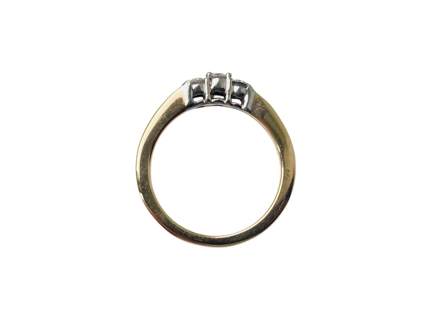 9ct Gold Three-Stone Diamond Ring
