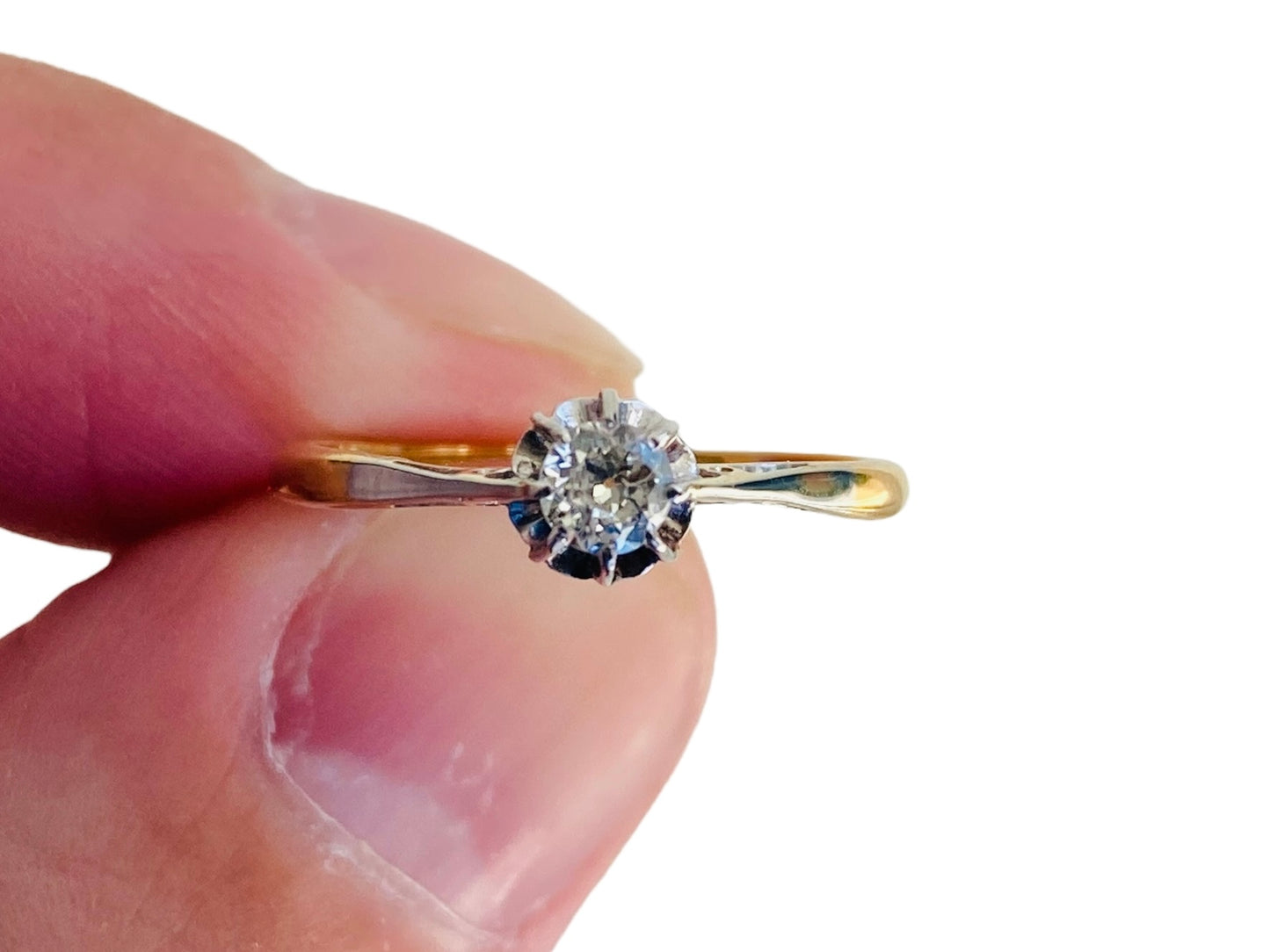 Antique 18ct Gold Diamond Ring