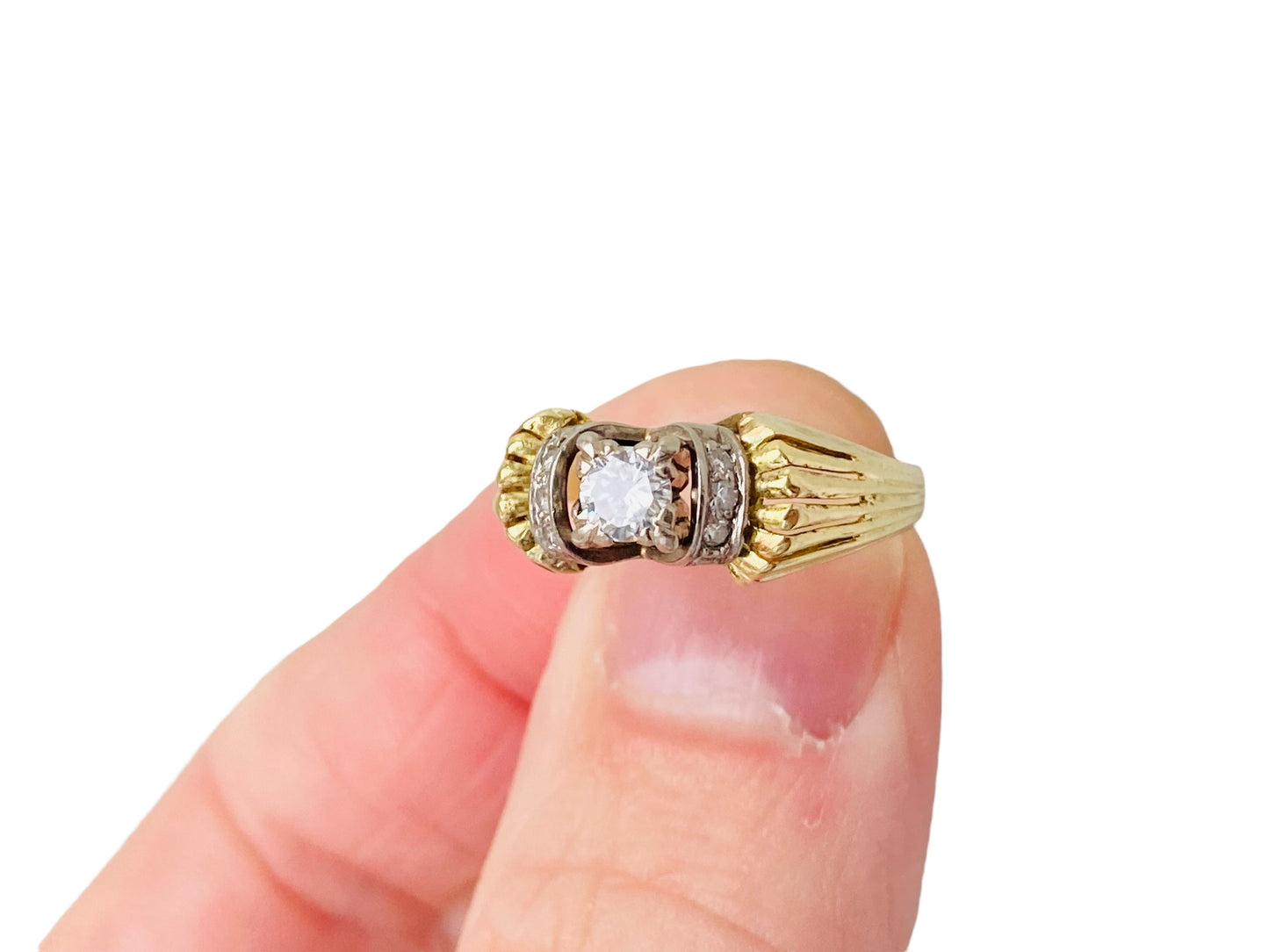 Vintage 14ct Gold Diamond Ring