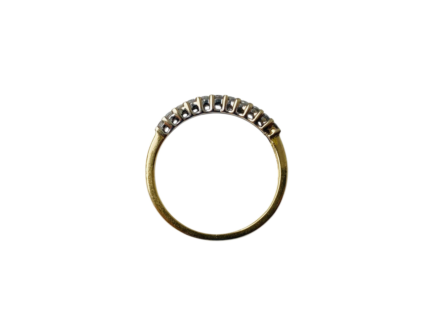 18ct Gold Eleven-Stone Diamond Stacking Ring