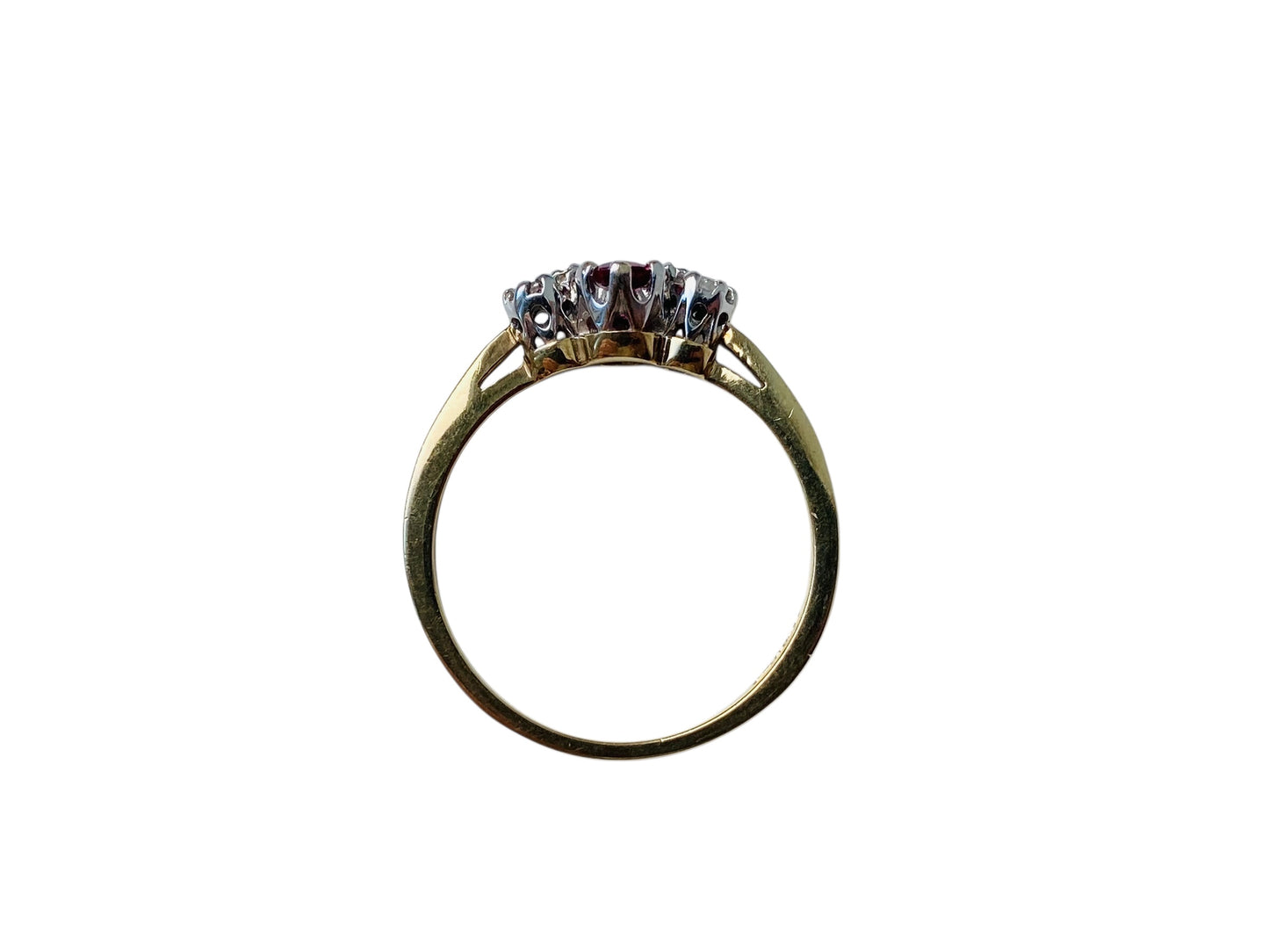 9ct Gold Pink Tourmaline & Diamond Ring