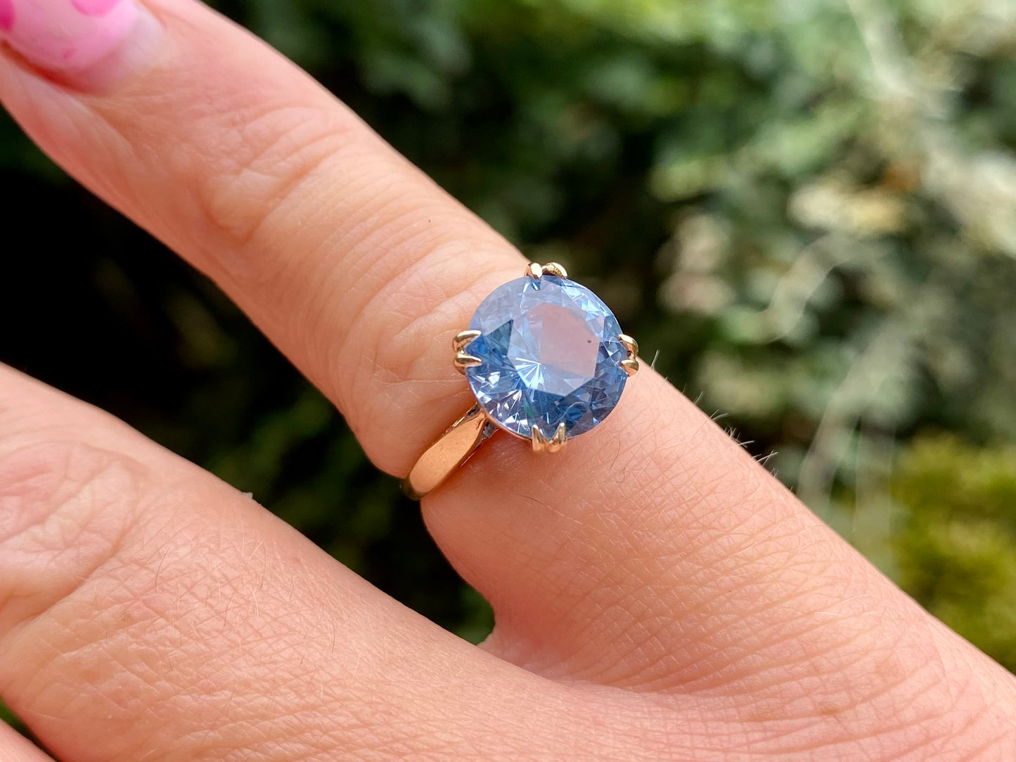 Vintage 9ct Gold Topaz Ring