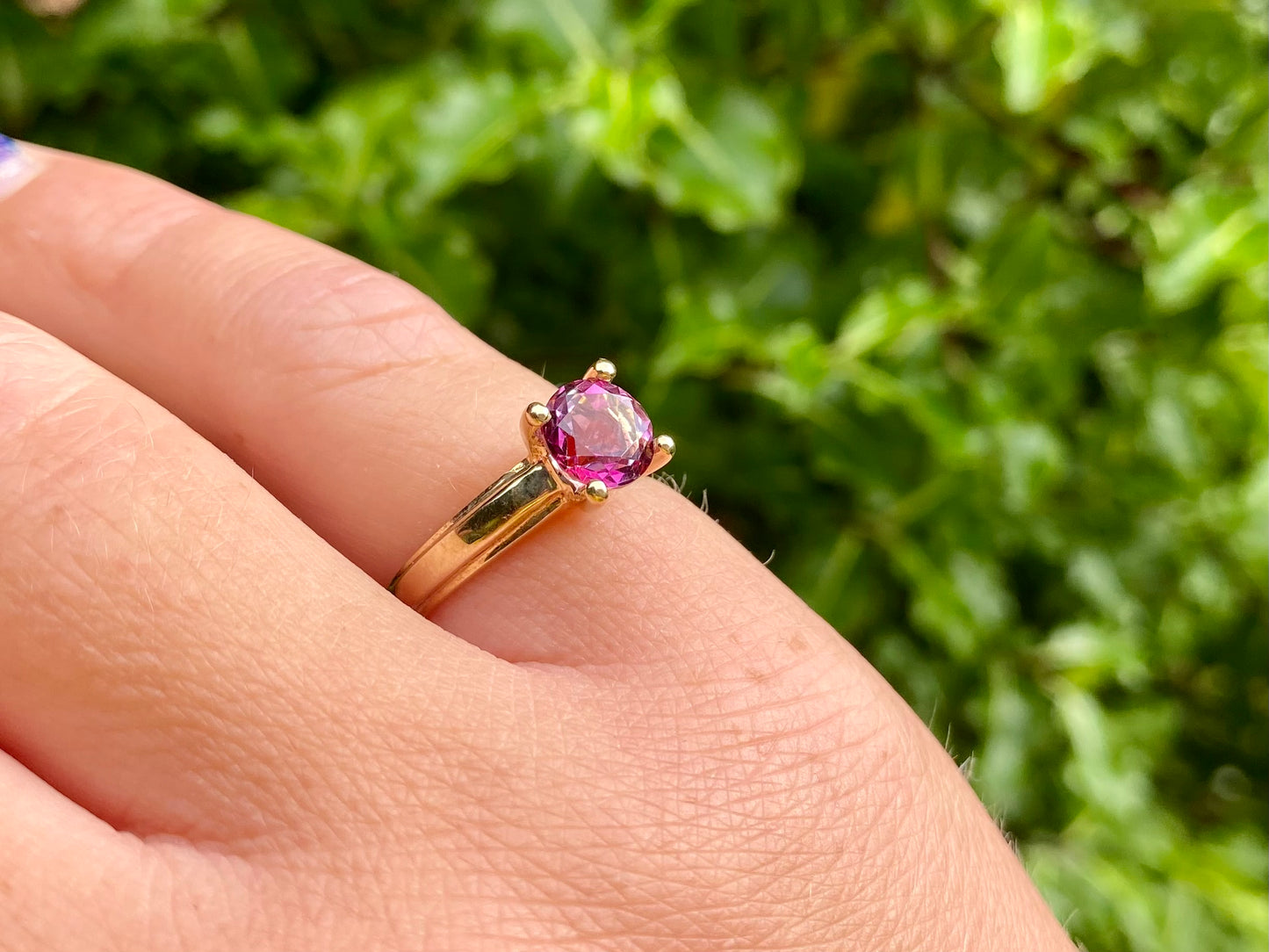 9ct Gold Pink Sapphire Ring