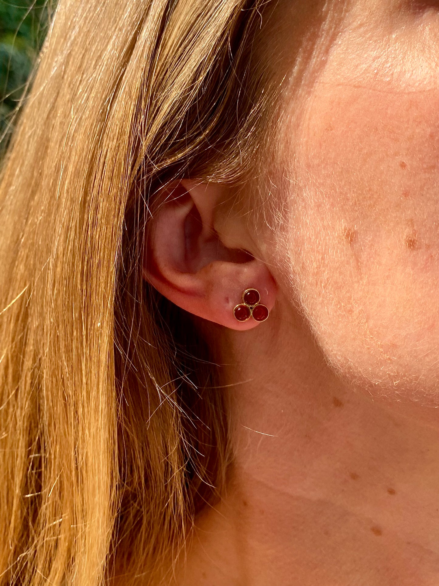 14ct Gold Amber earrings