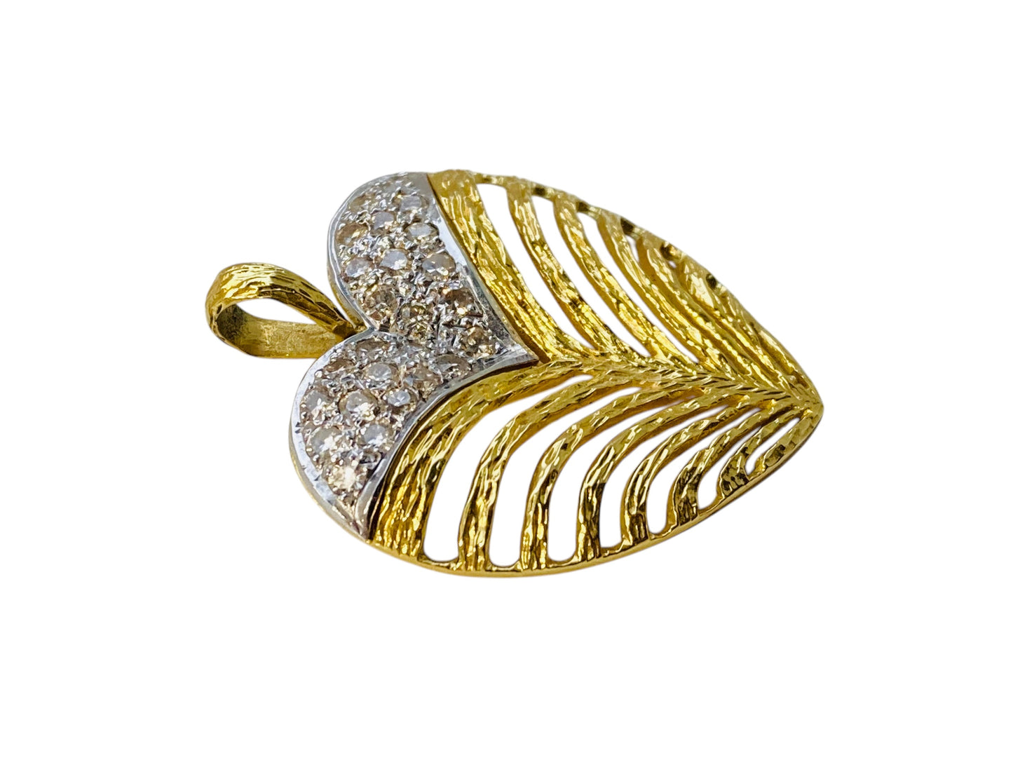 Vintage 18ct Gold Diamond Pendant