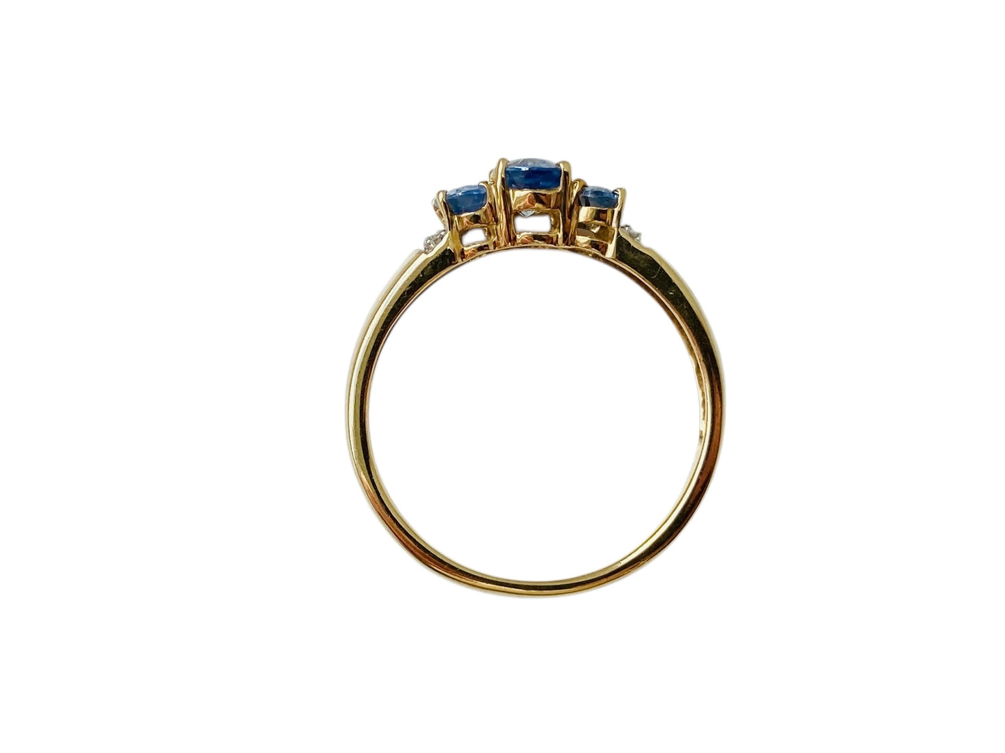 9ct Gold Sapphire & Diamond Ring